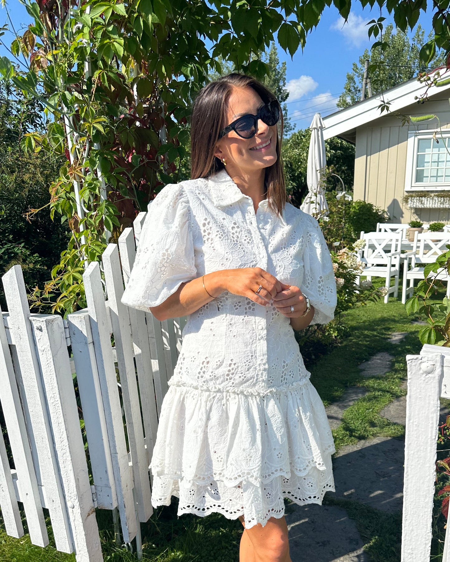 VISMILLA Short Dress - Snow White