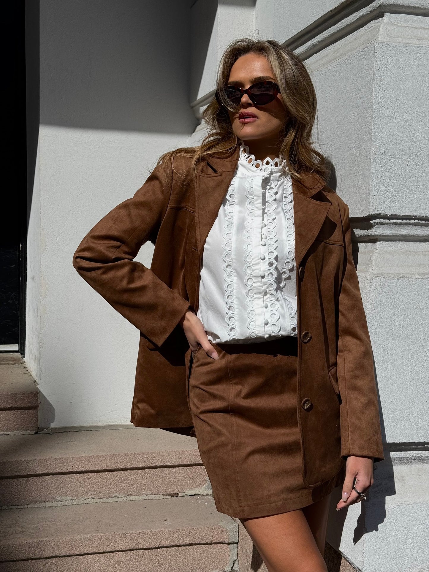 OBJFENJA Short Skirt - Rawhide