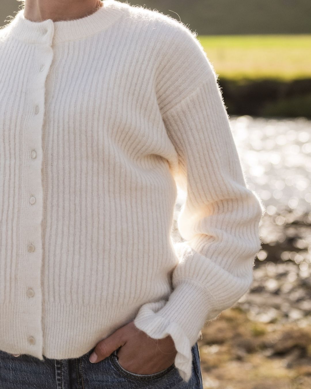 YASCUDDIE Knit Cardigan - Birch