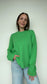 OBJREYNARD Pullover - Vibrant Green