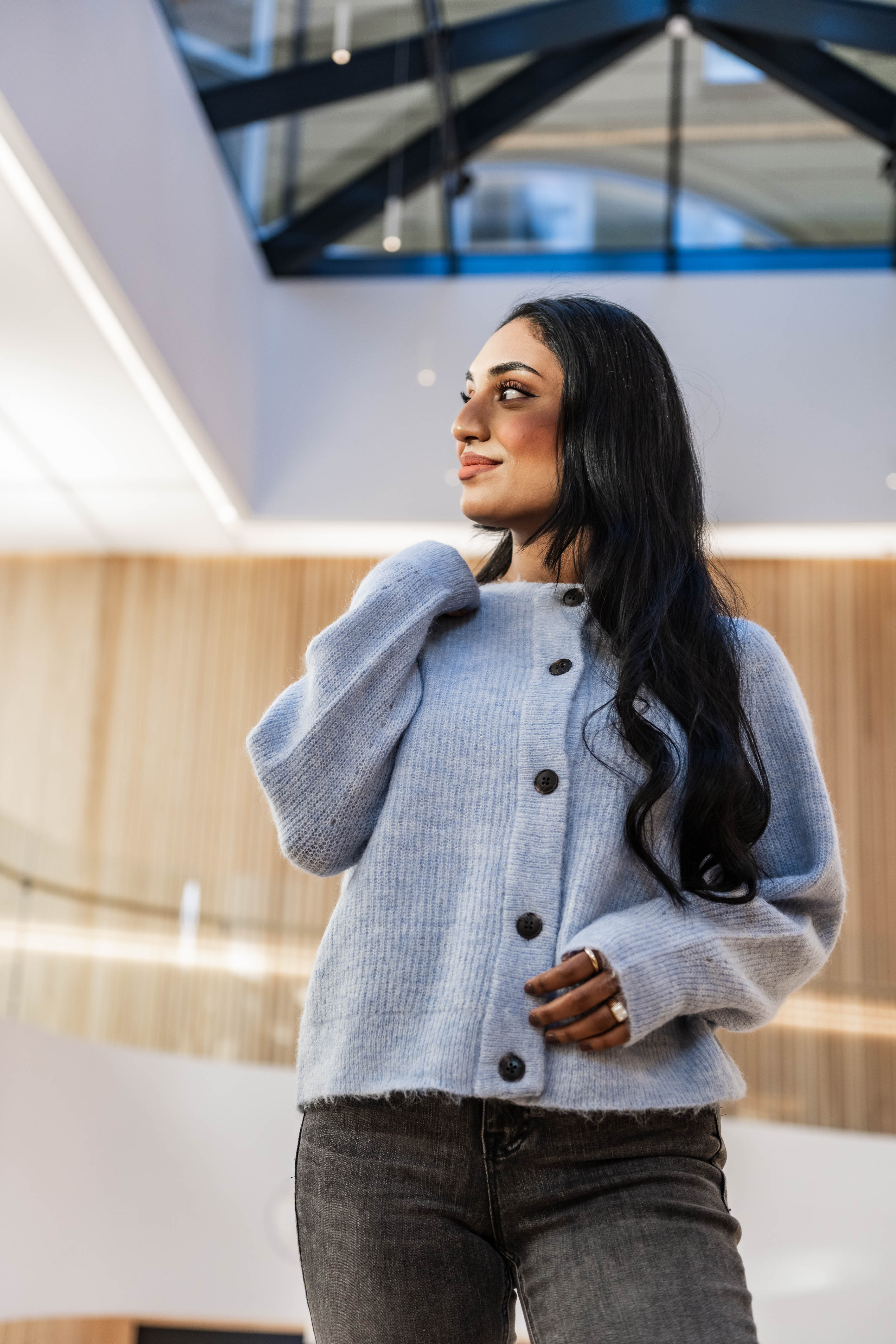 SLFLULU Cardigan - Cashmere Blue