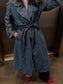 YASKALERA Trenchcoat - Light Blue Denim