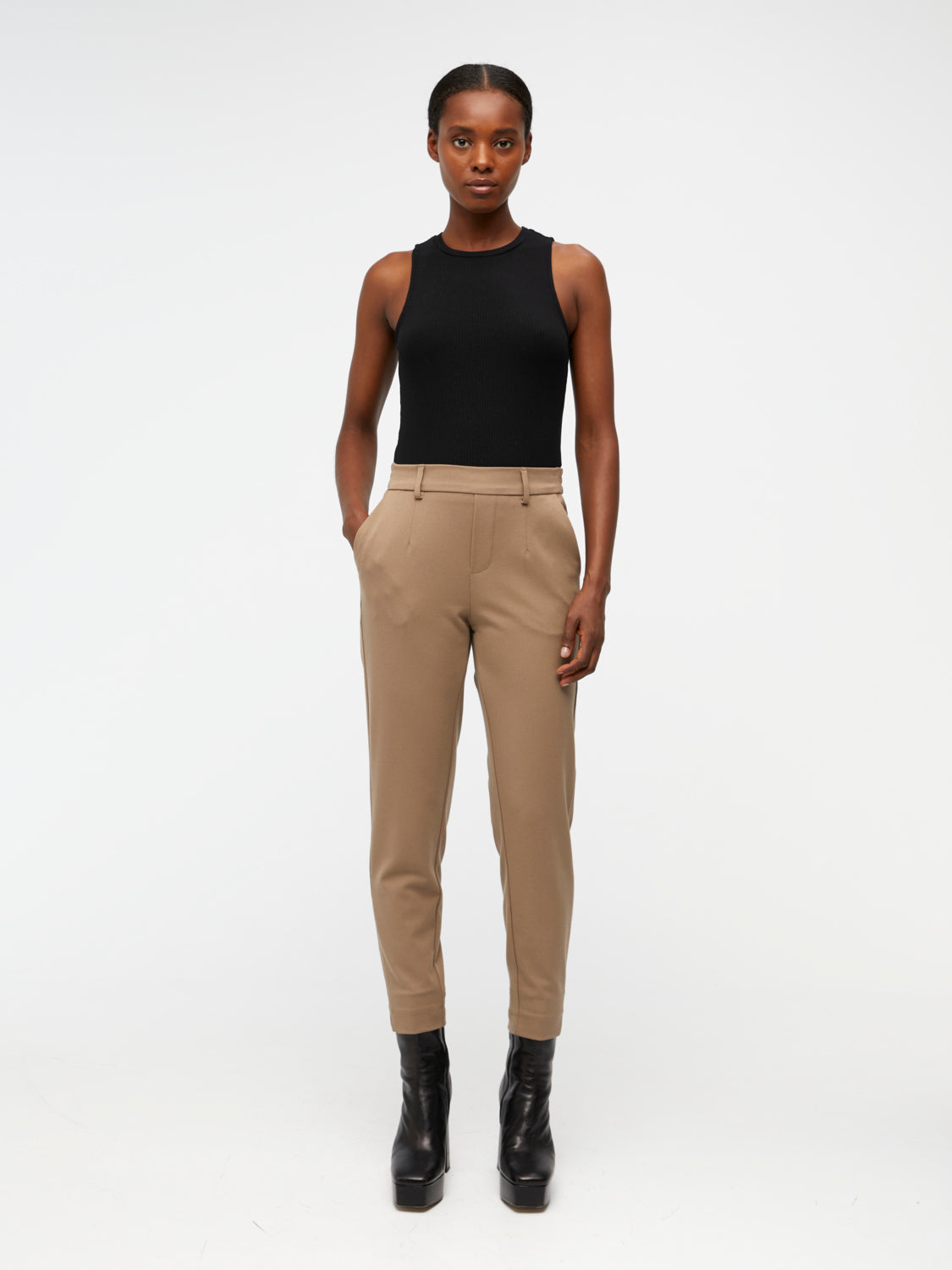 OBJLISA Slim Pant - Fossil