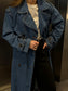 YASKALERA Trenchcoat - Light Blue Denim