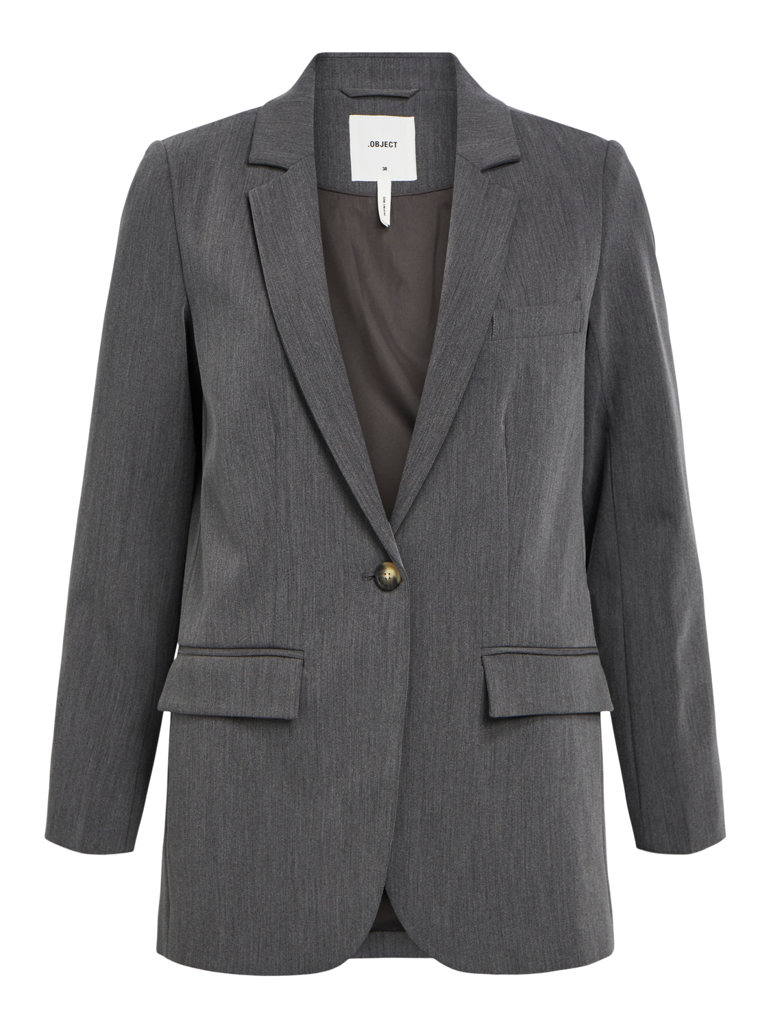 OBJSIGRID Blazer - Medium Grey Melange