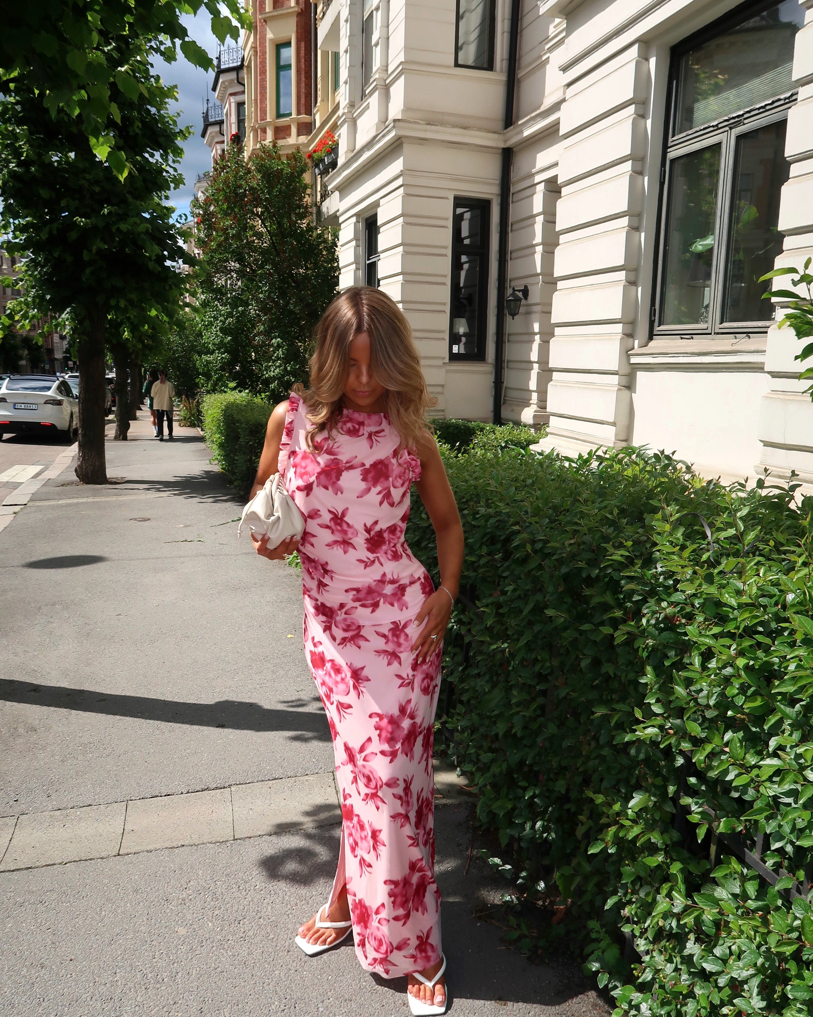 VIRIKKE Long Dress - Cherry Blossom