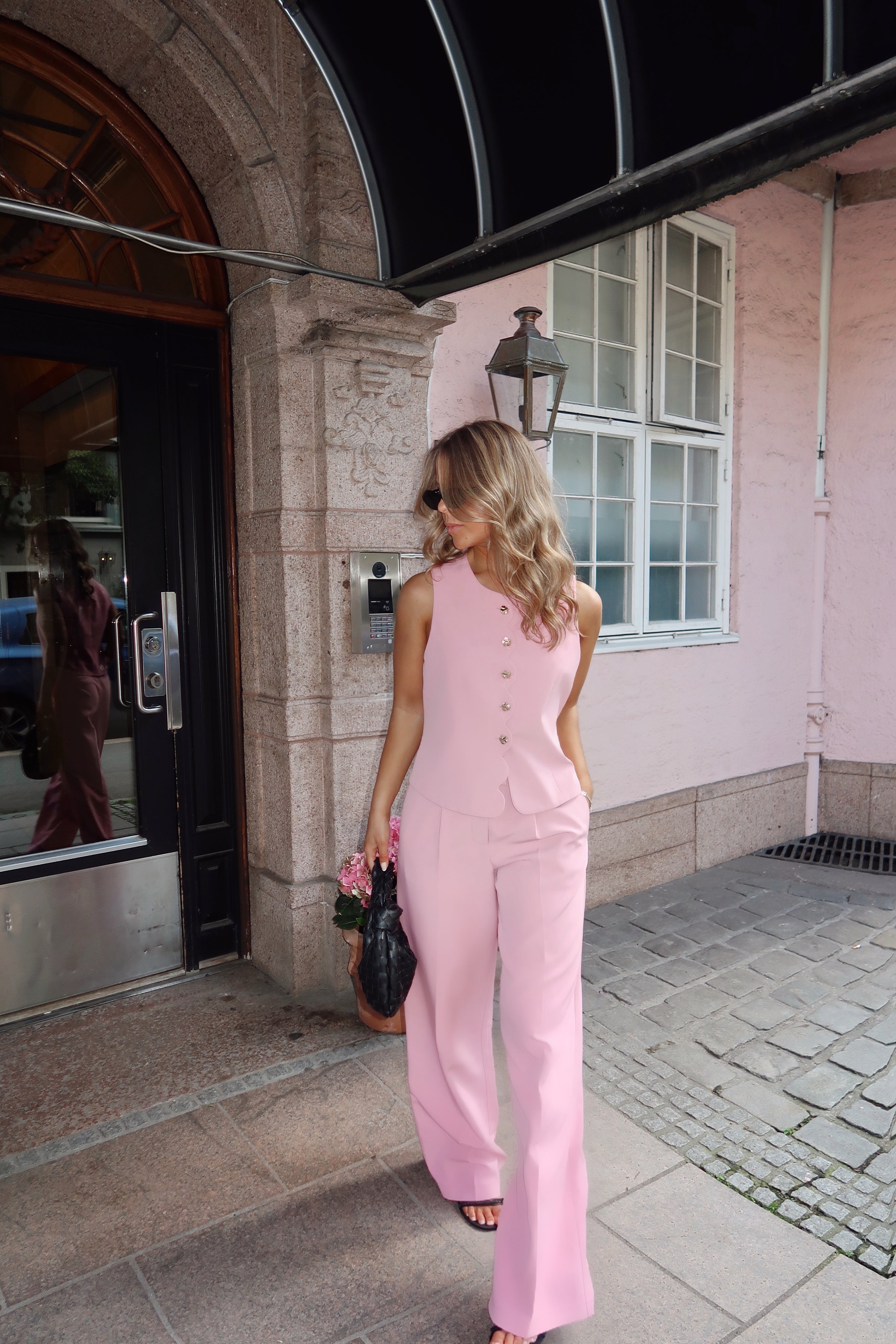 VIIRIS Tailored Waistcoat - Sea Pink