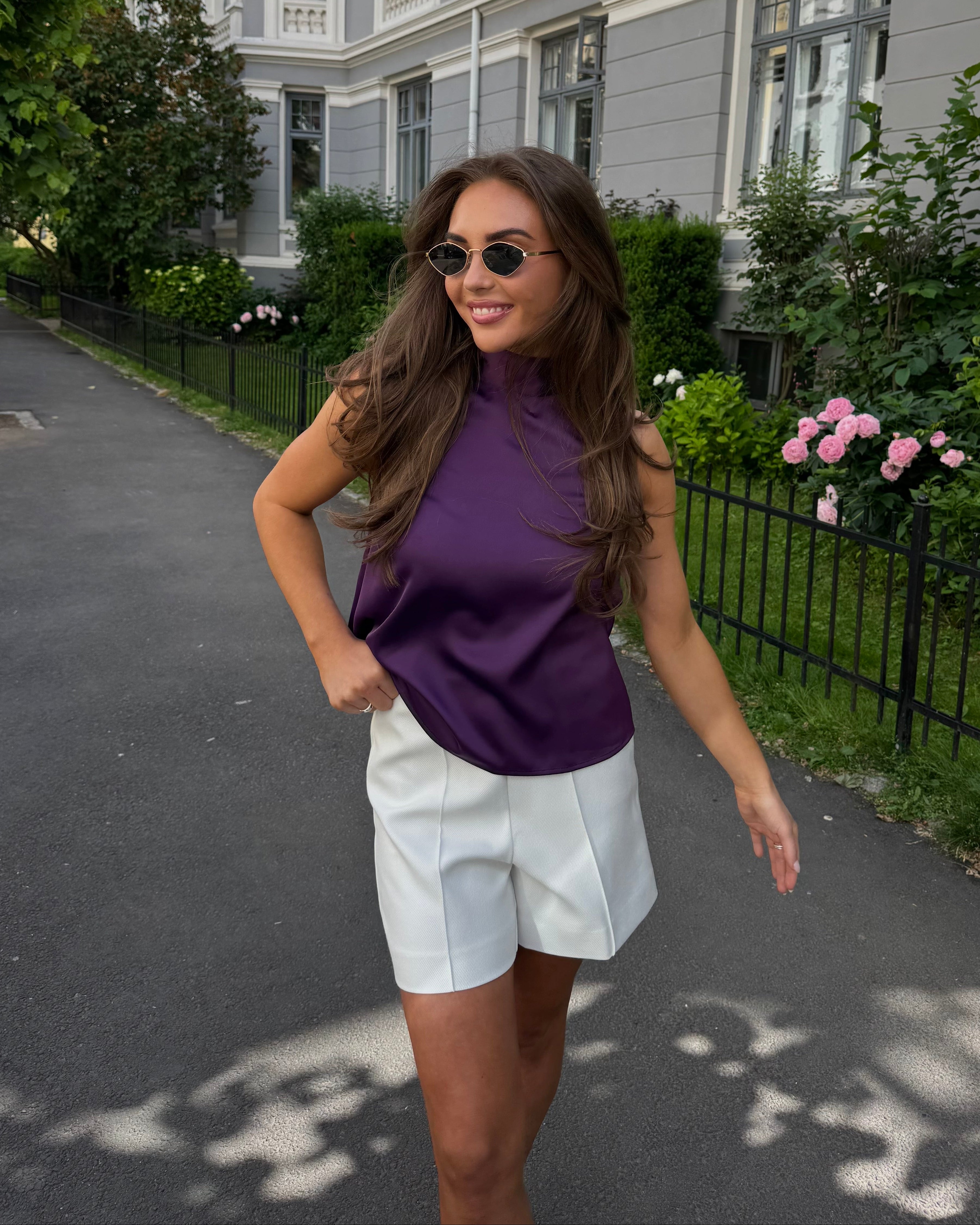 YASILEA Shorts - Star White