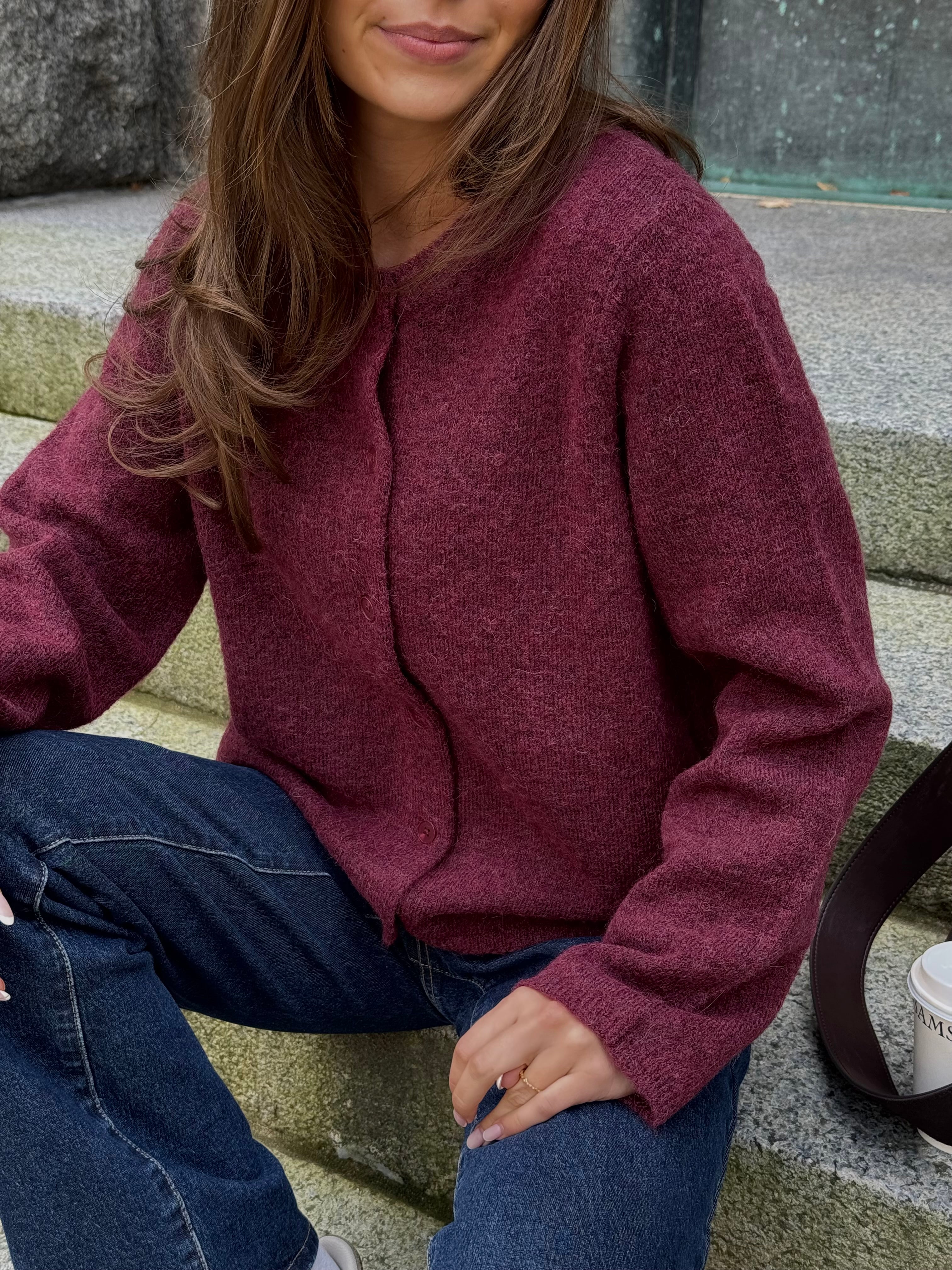 SLWLULU Knitted Cardigan - Tawny Port