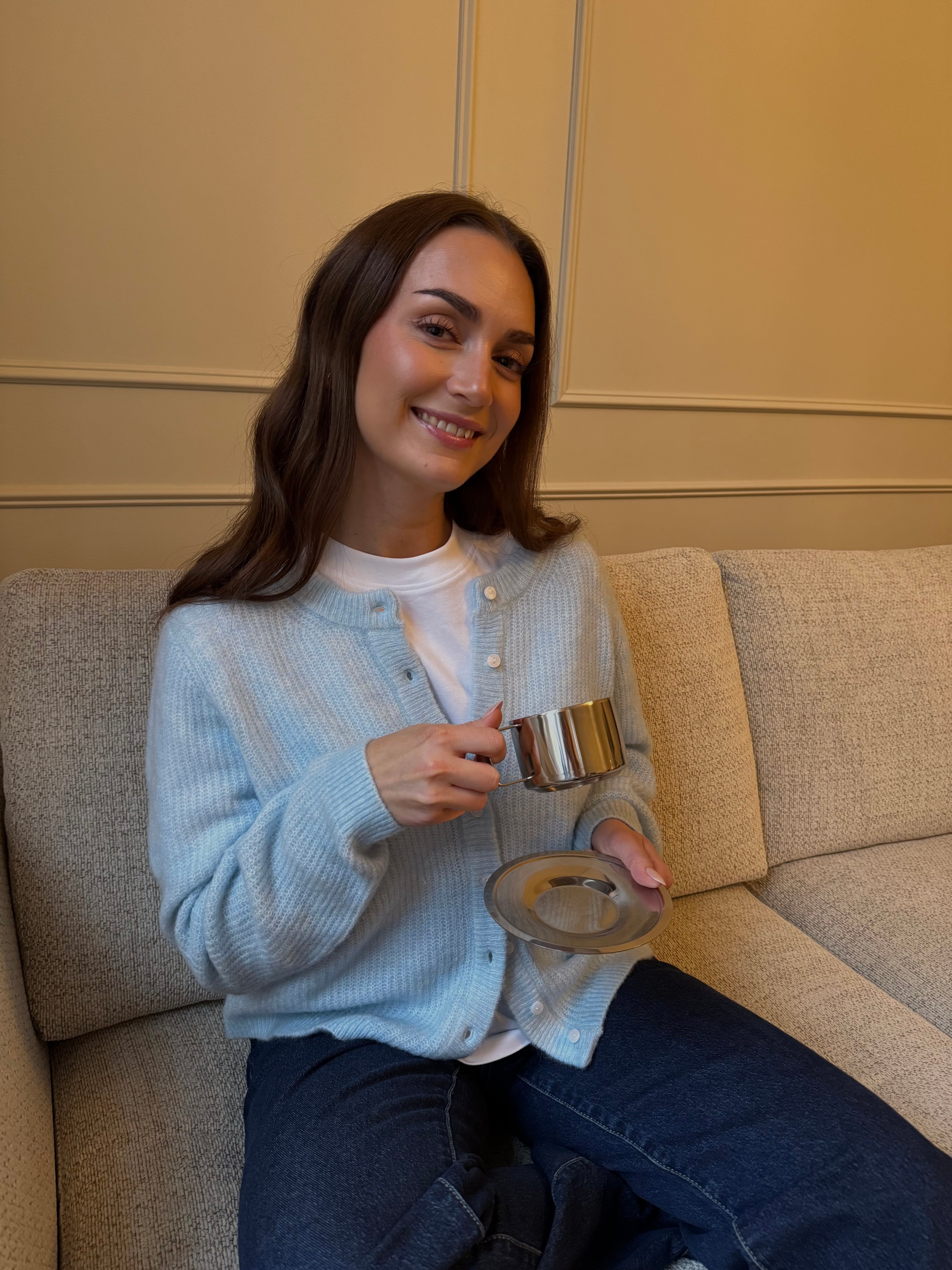 VILORY Knit Cardigan - Nantucket Breeze