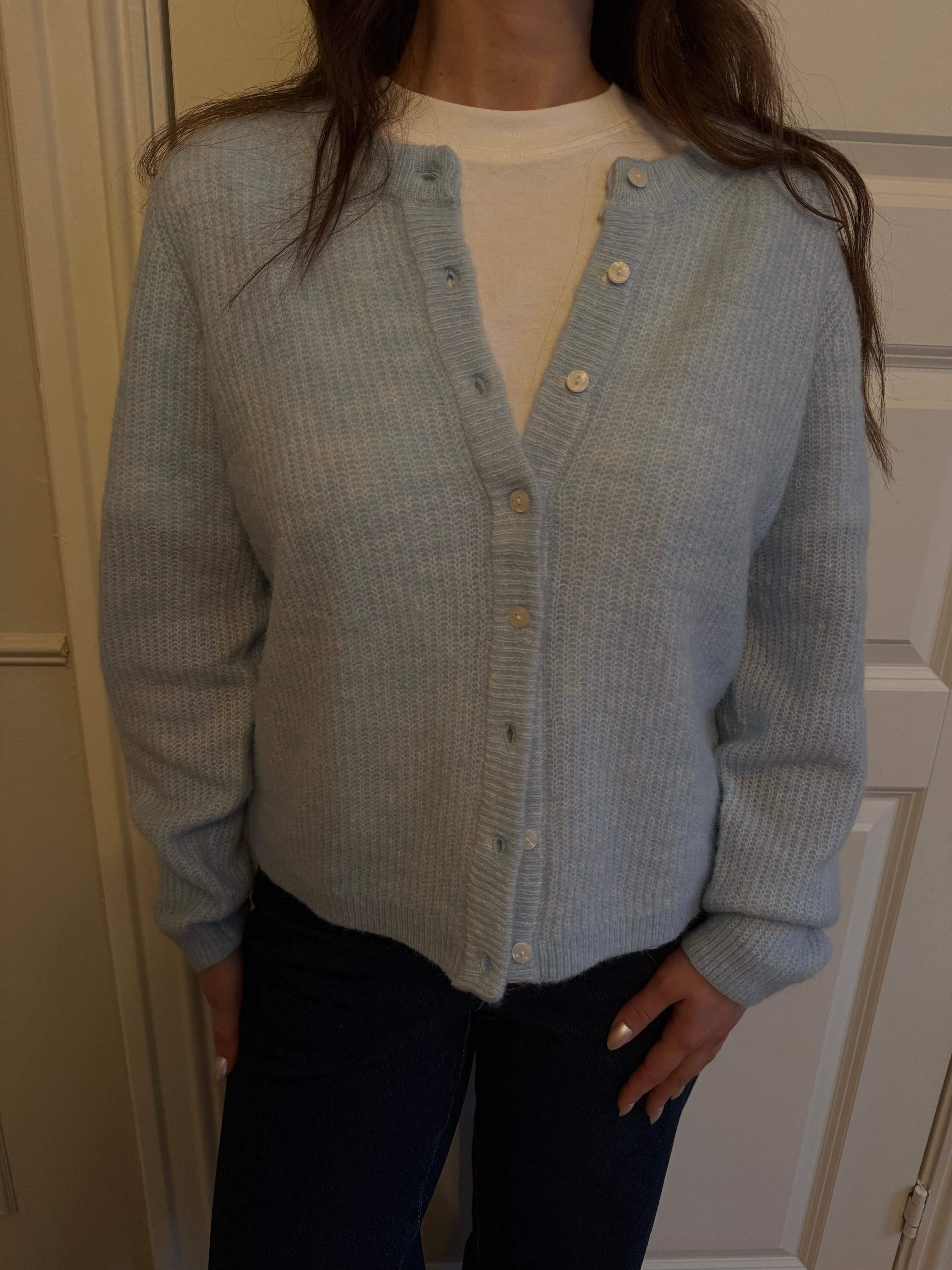 VILORY Knit Cardigan - Nantucket Breeze