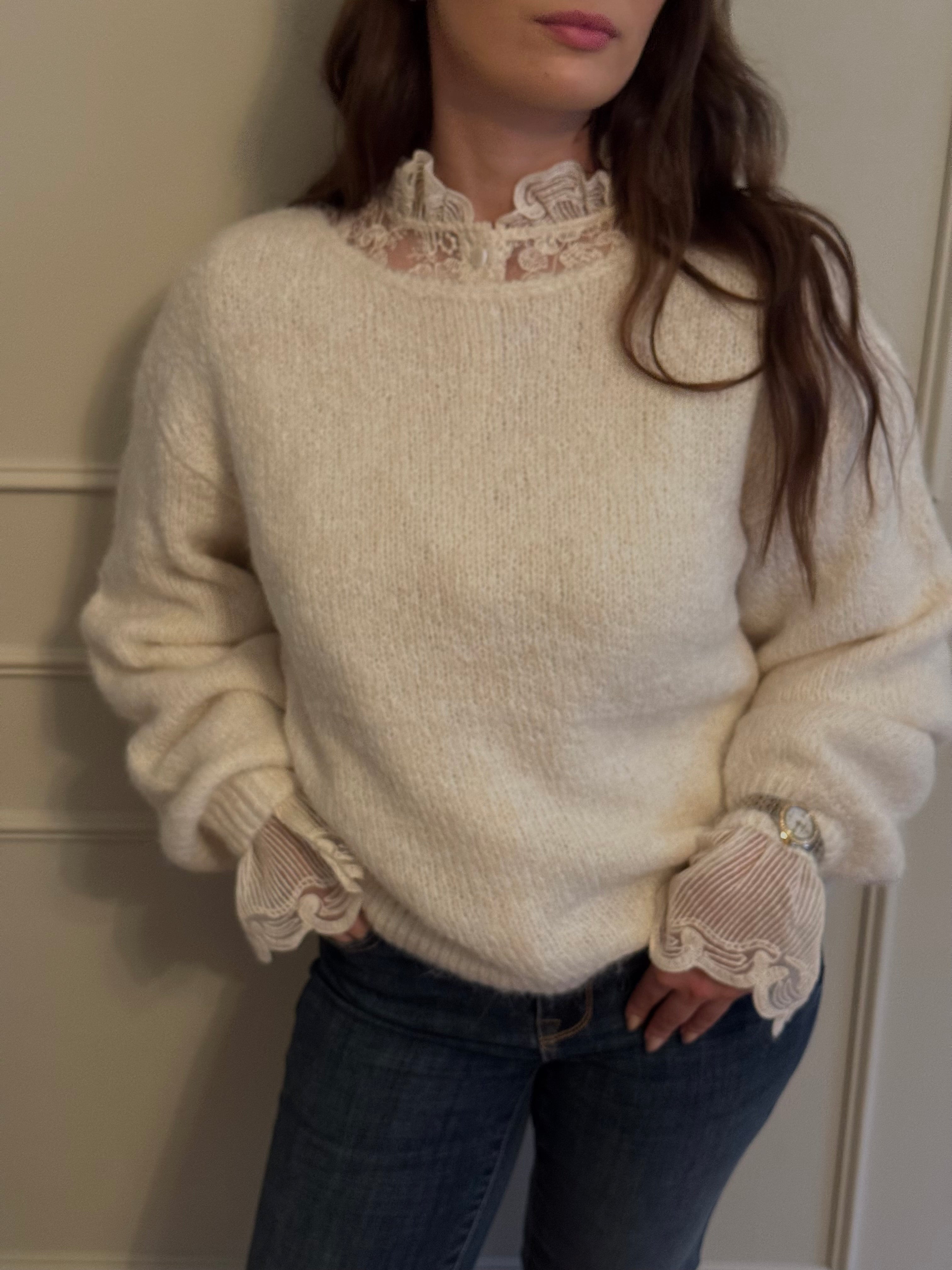 VIMARLEY Pullover - Egret