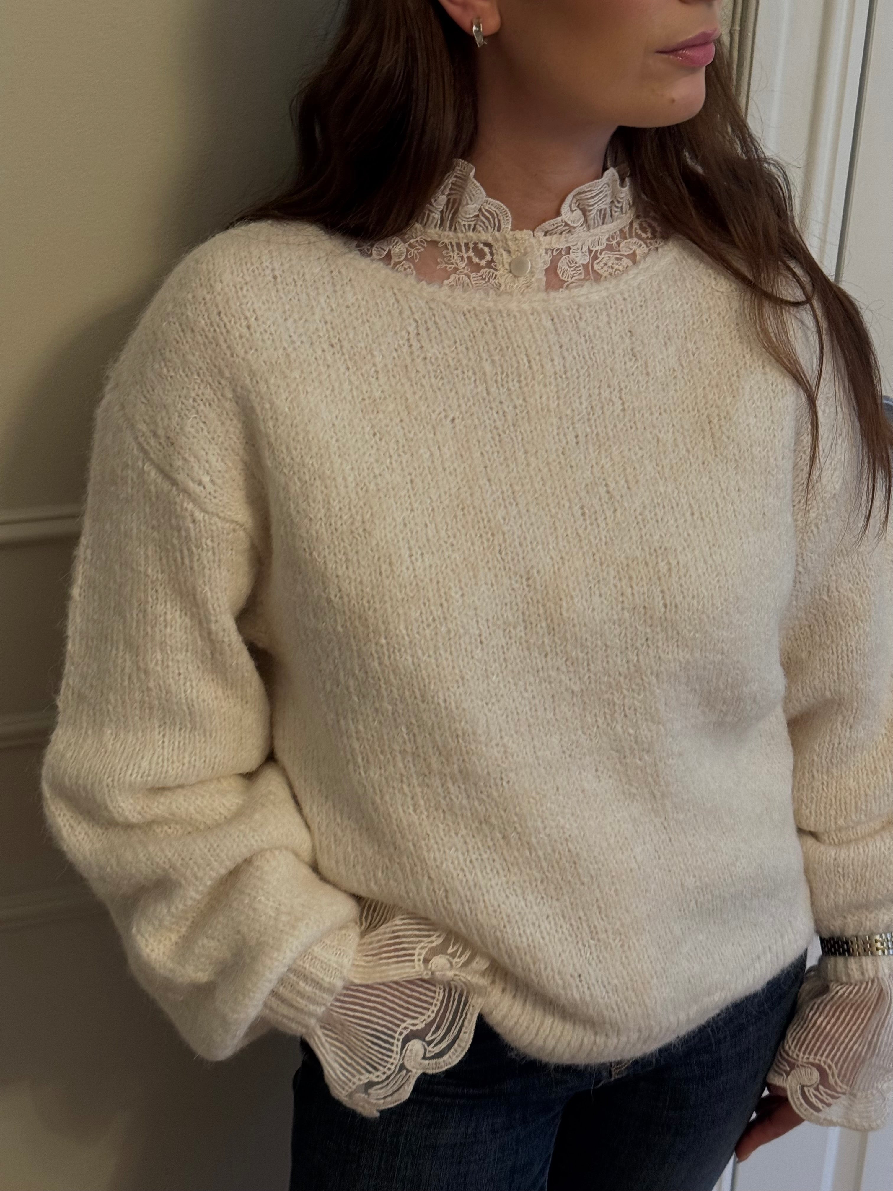 VIMARLEY Pullover - Egret