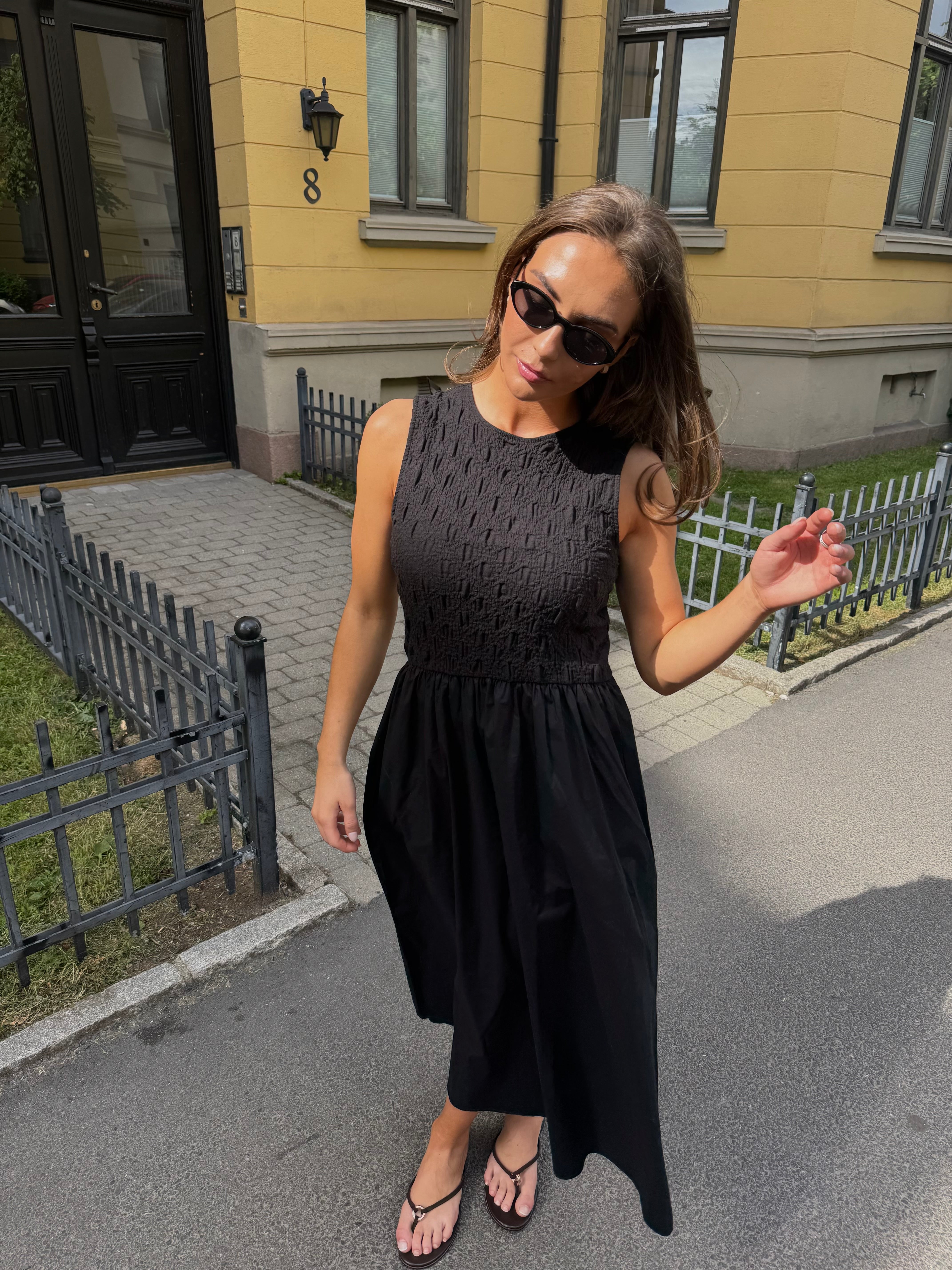 VICARLA Midi Dress - Black Beauty