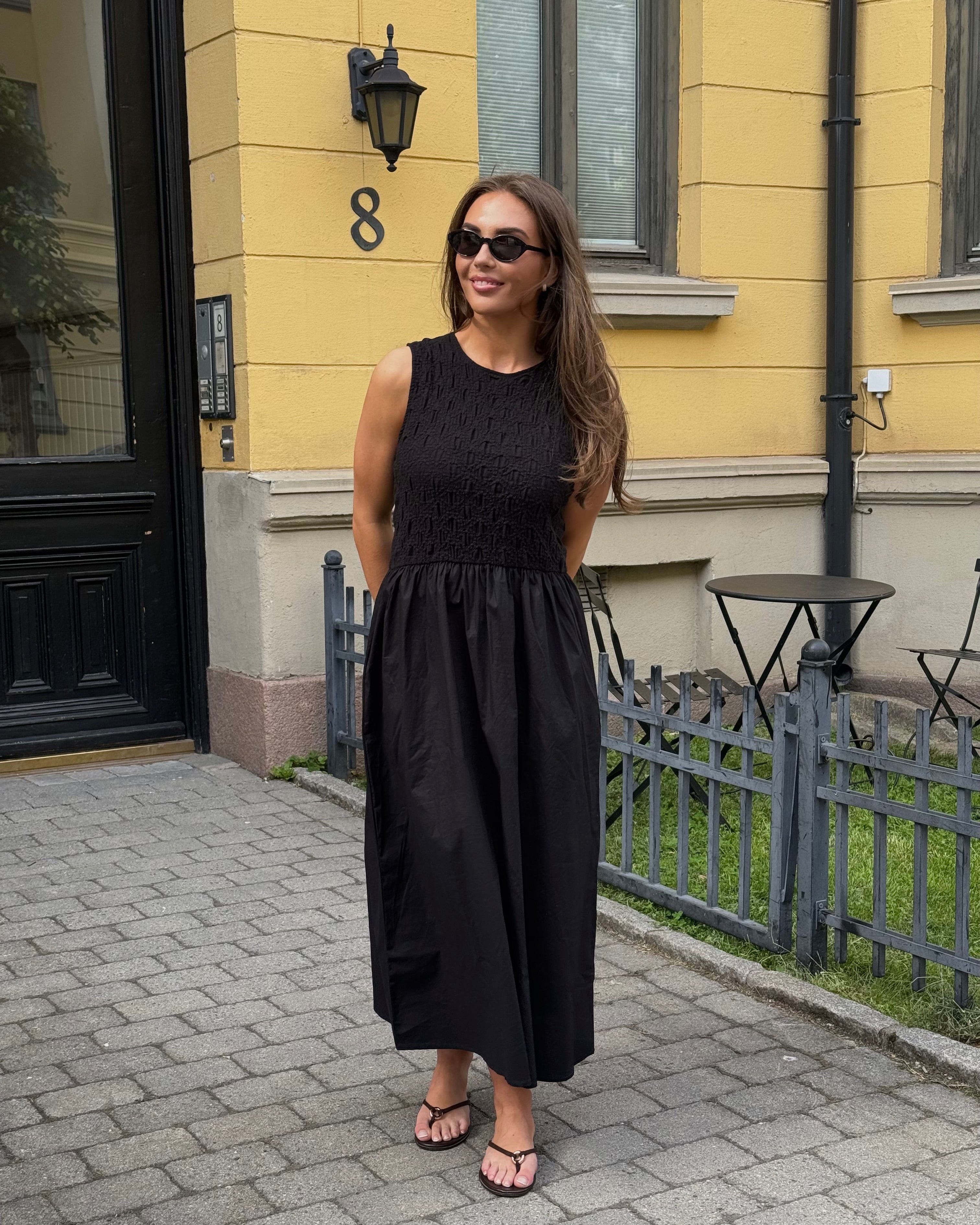 VICARLA Midi Dress - Black Beauty