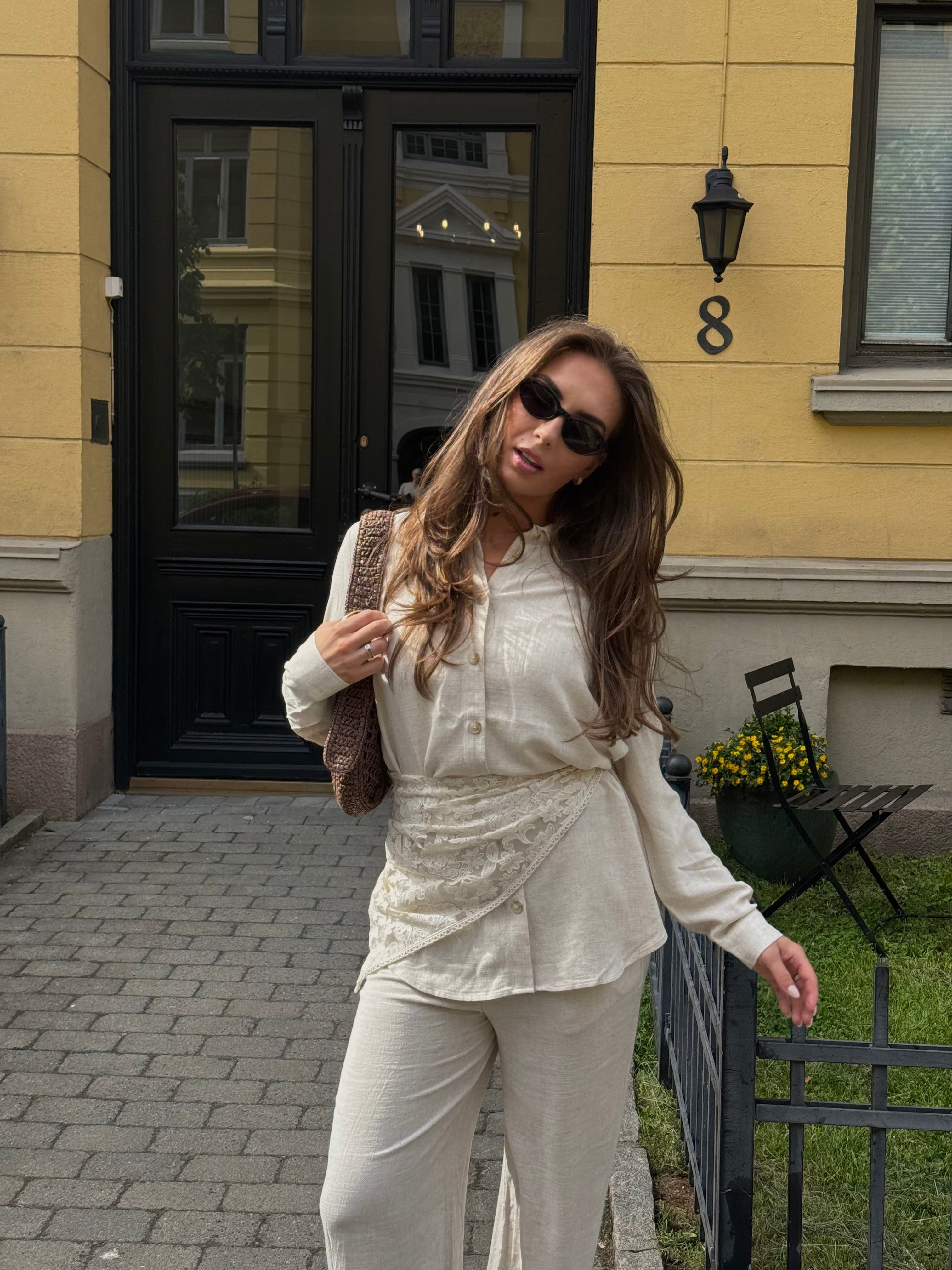 OBJSANNE Shirts - Sandshell