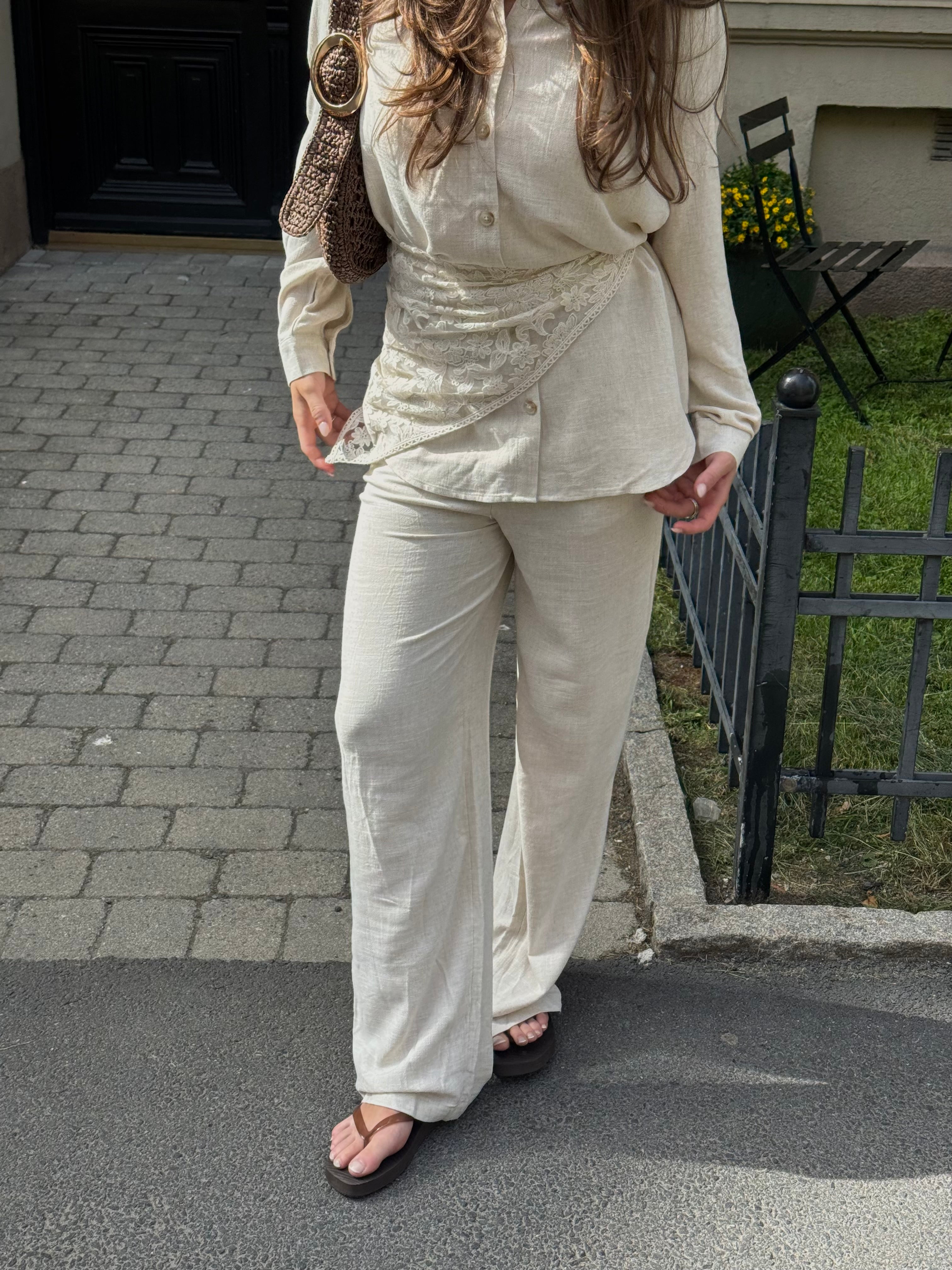 OBJSANNE Shirts - Sandshell