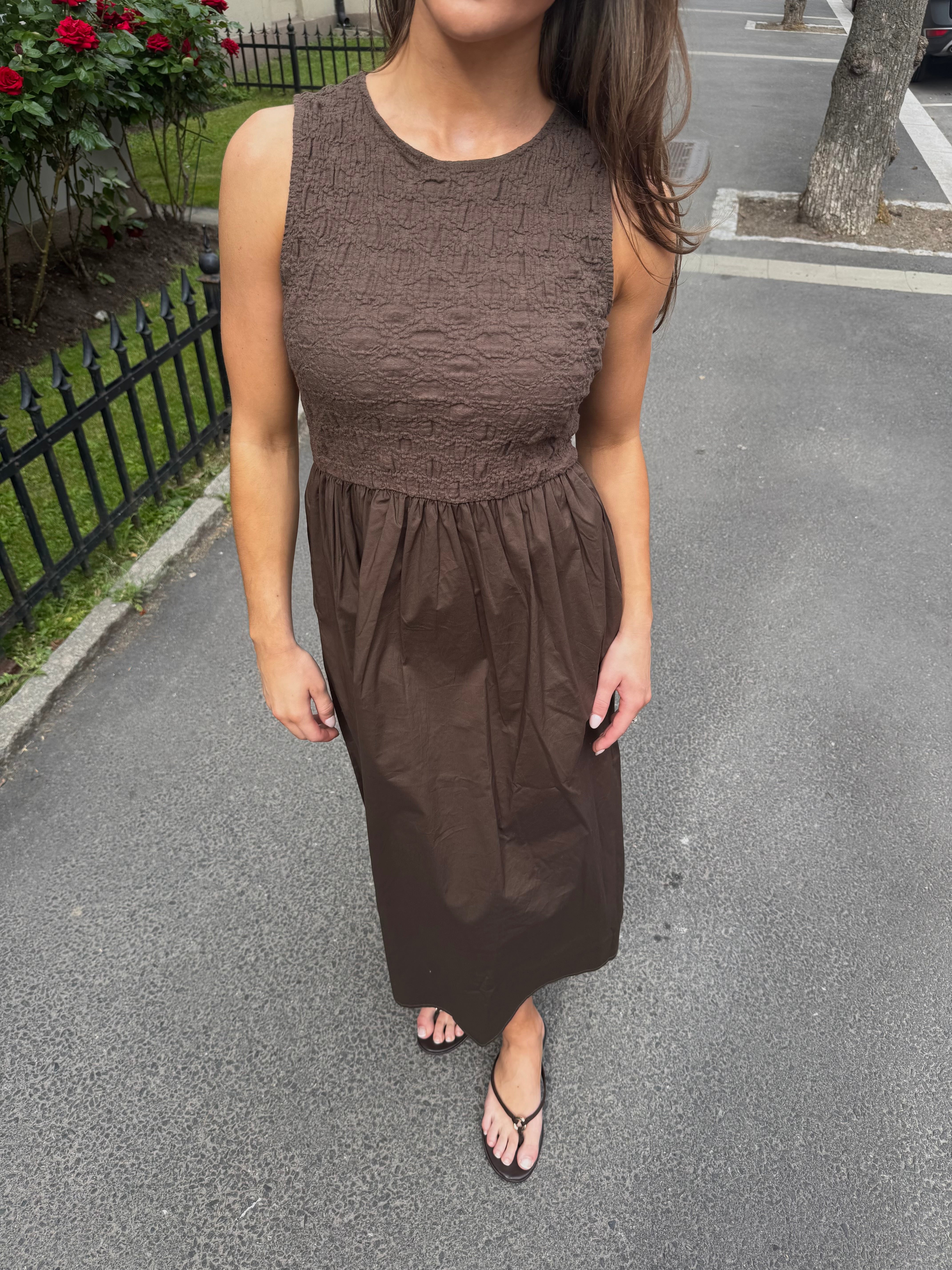 VICARLA Midi Dress - Slate Black