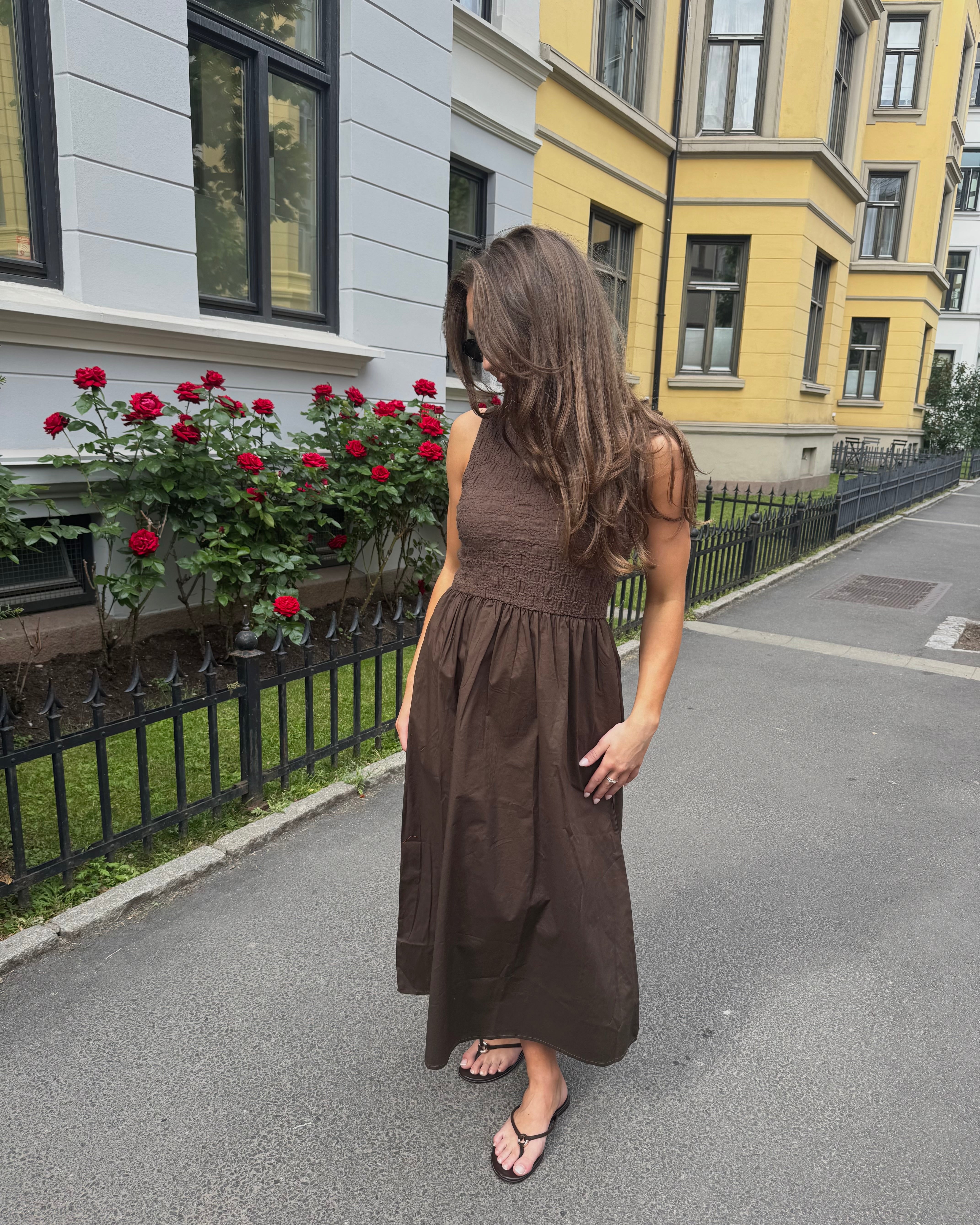 VICARLA Midi Dress - Slate Black