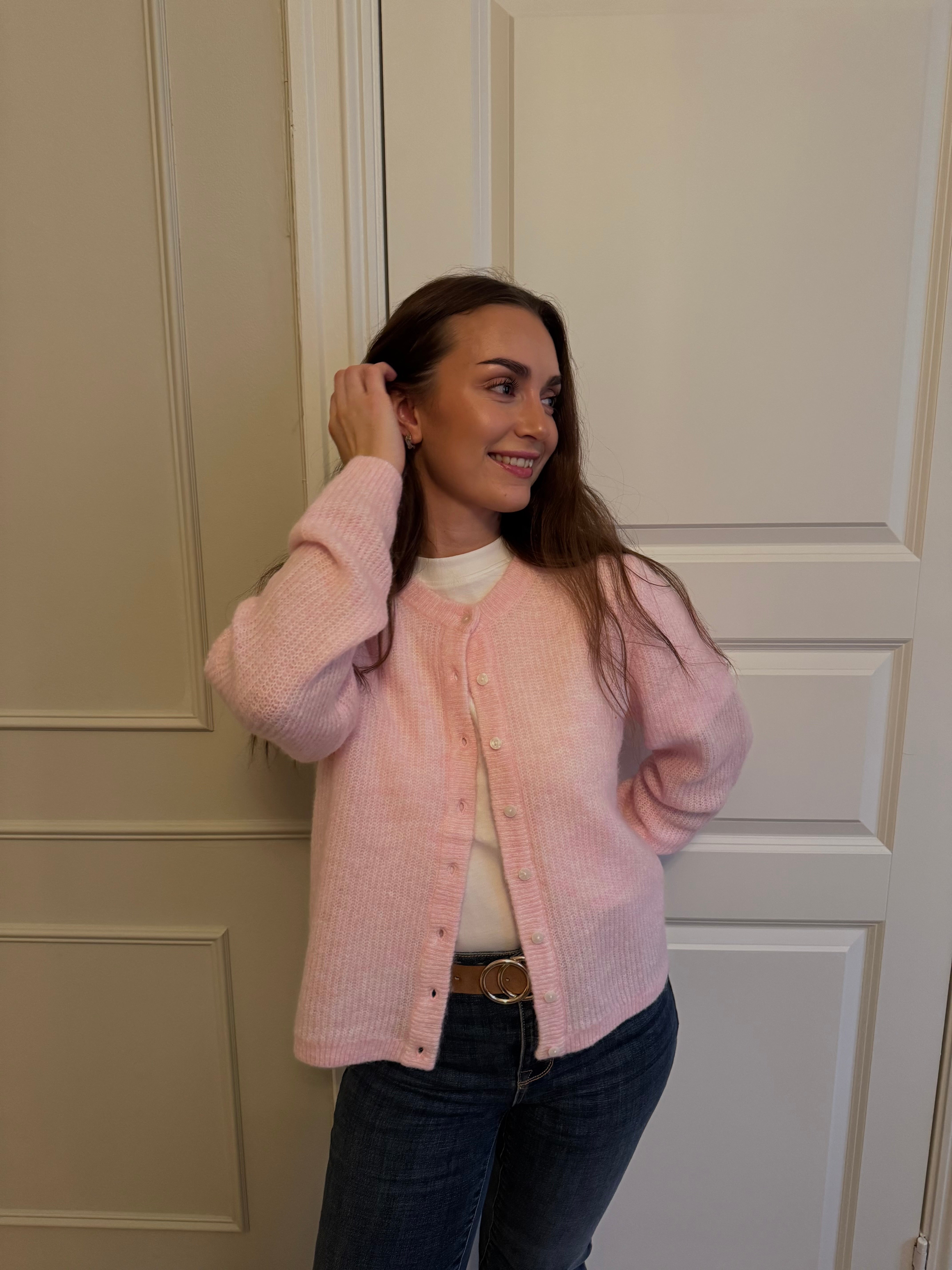 VILORY Knit Cardigan - Cherry Blossom