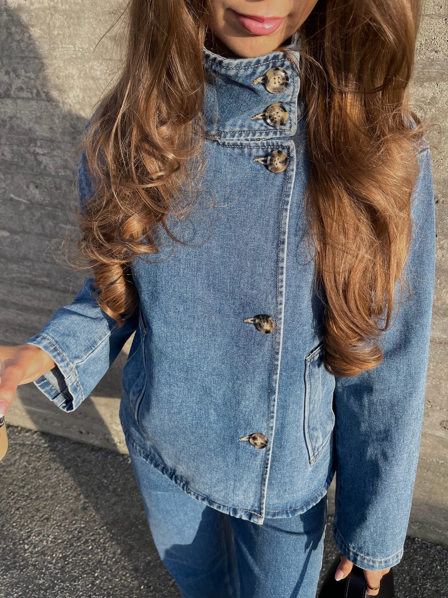 OBJTILLA Denim Jacket - Medium Blue Denim