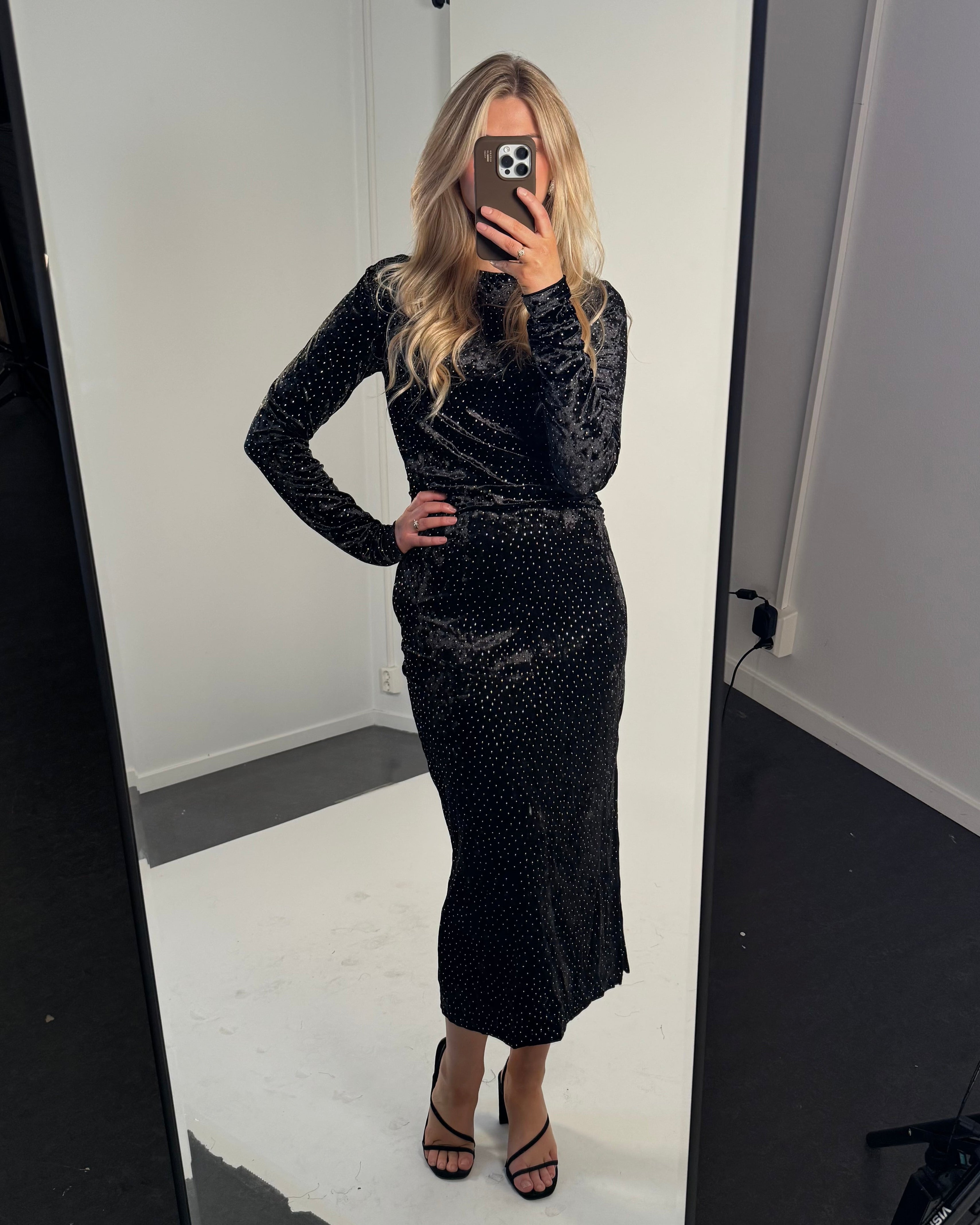 YASTILLIA Long Dress - Black