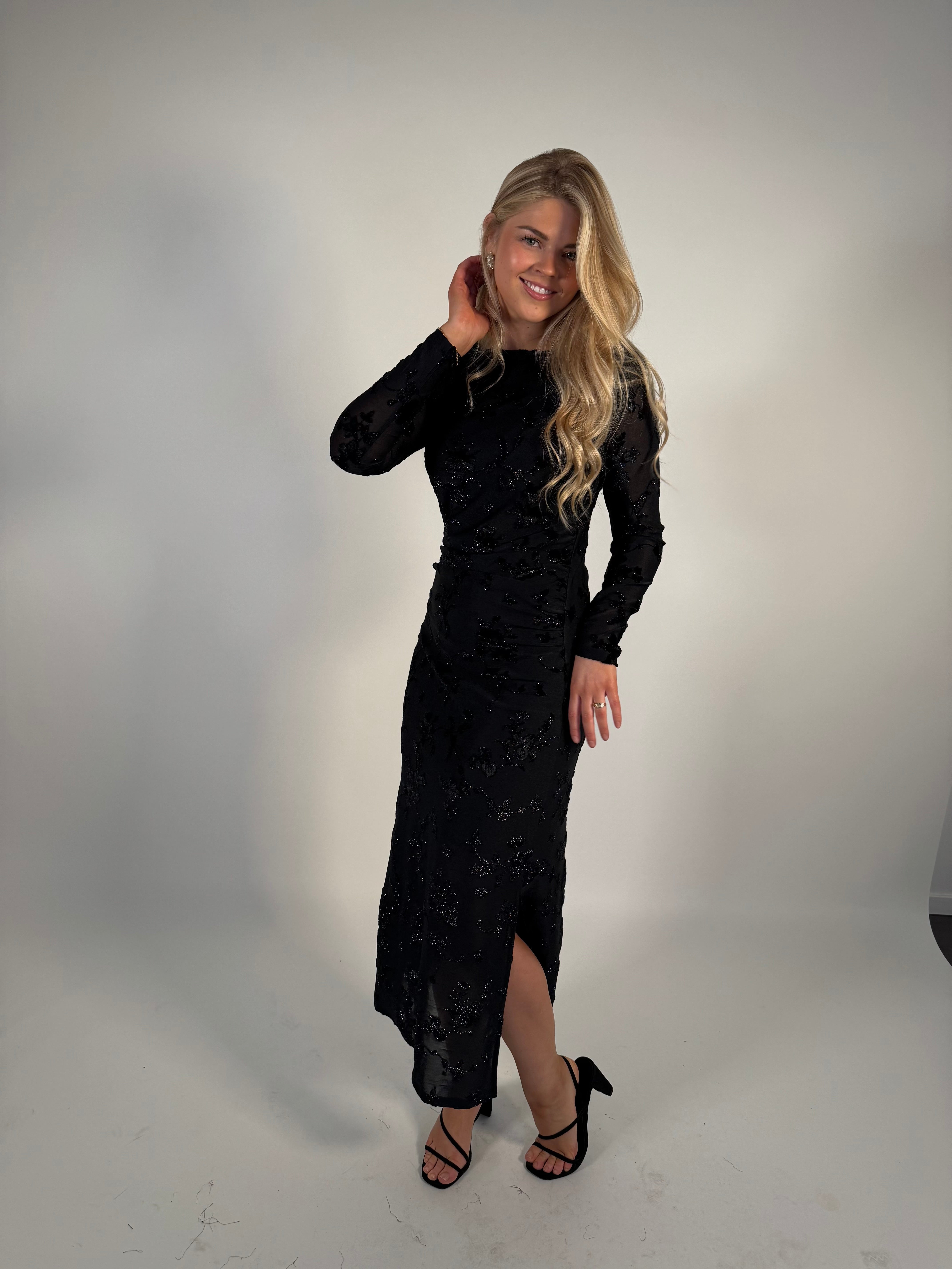YASTILLIA Long Dress - Black