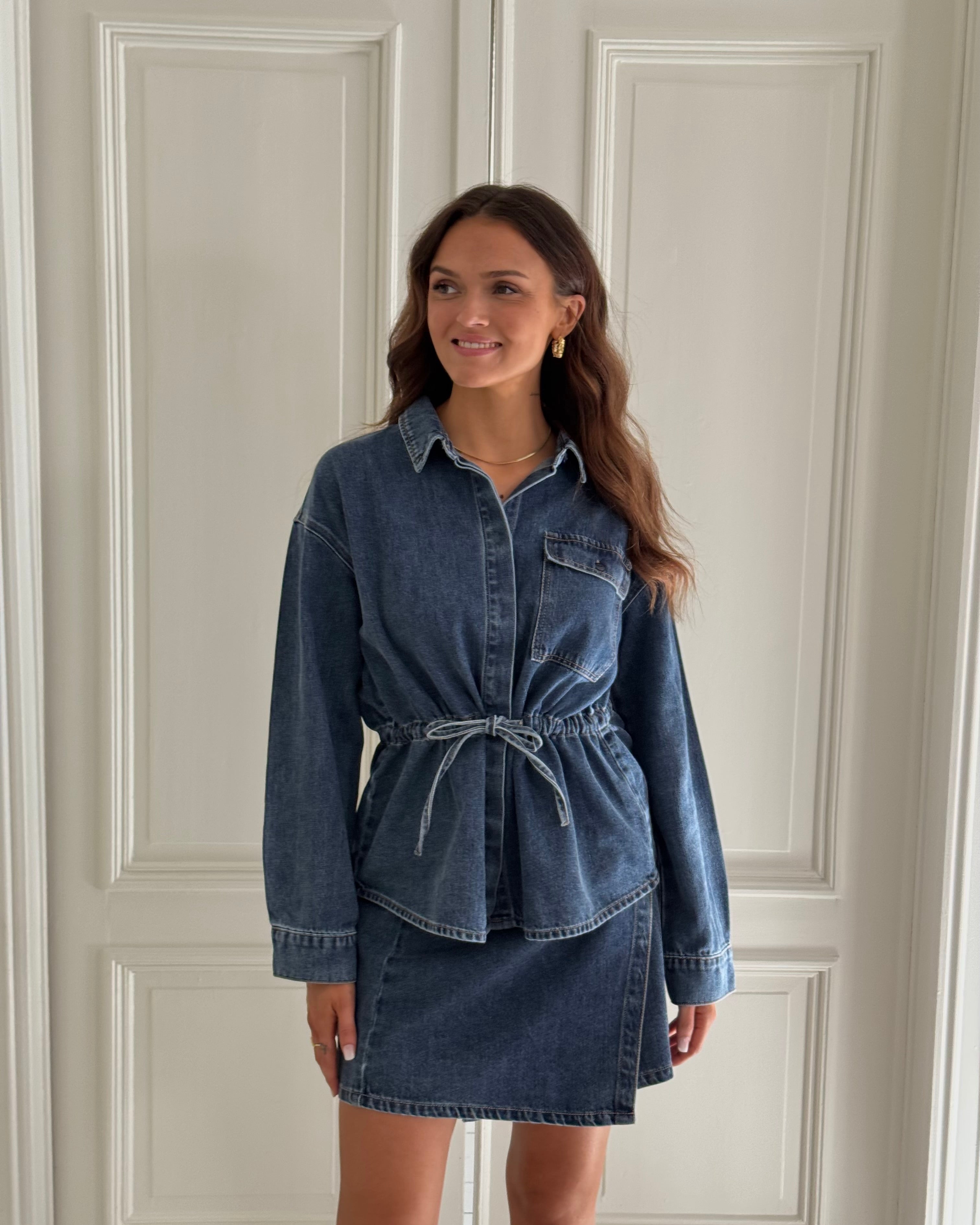 OBJROSIE Denim Jacket - Medium Blue Denim