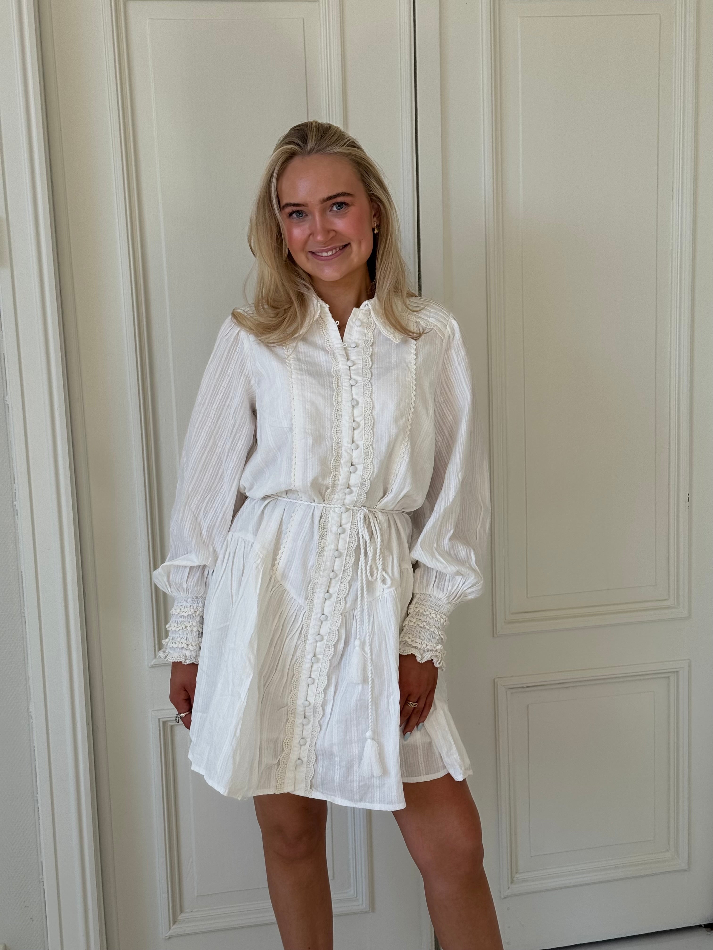 YASSOMELLI Short Dress - Star White