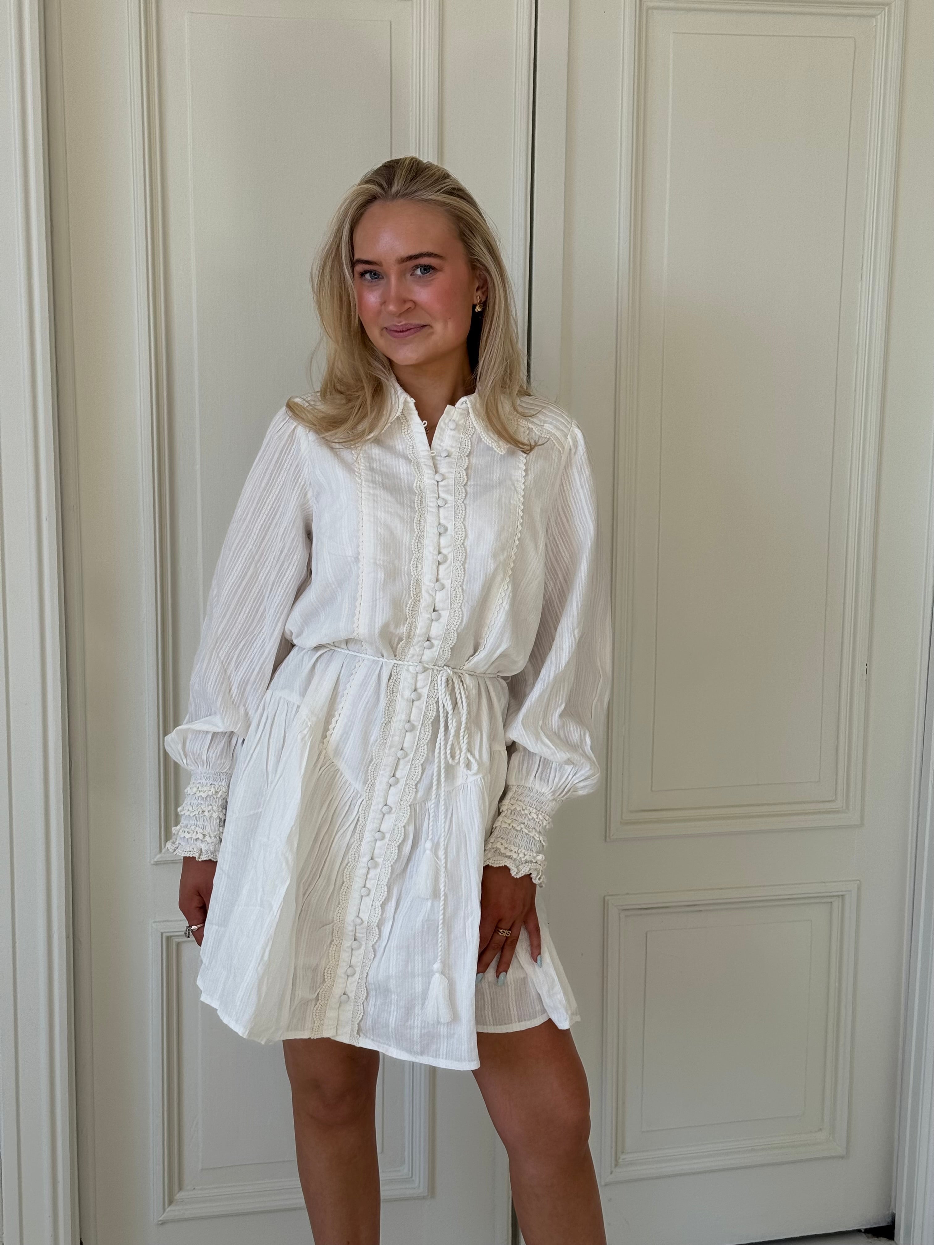 YASSOMELLI Short Dress - Star White