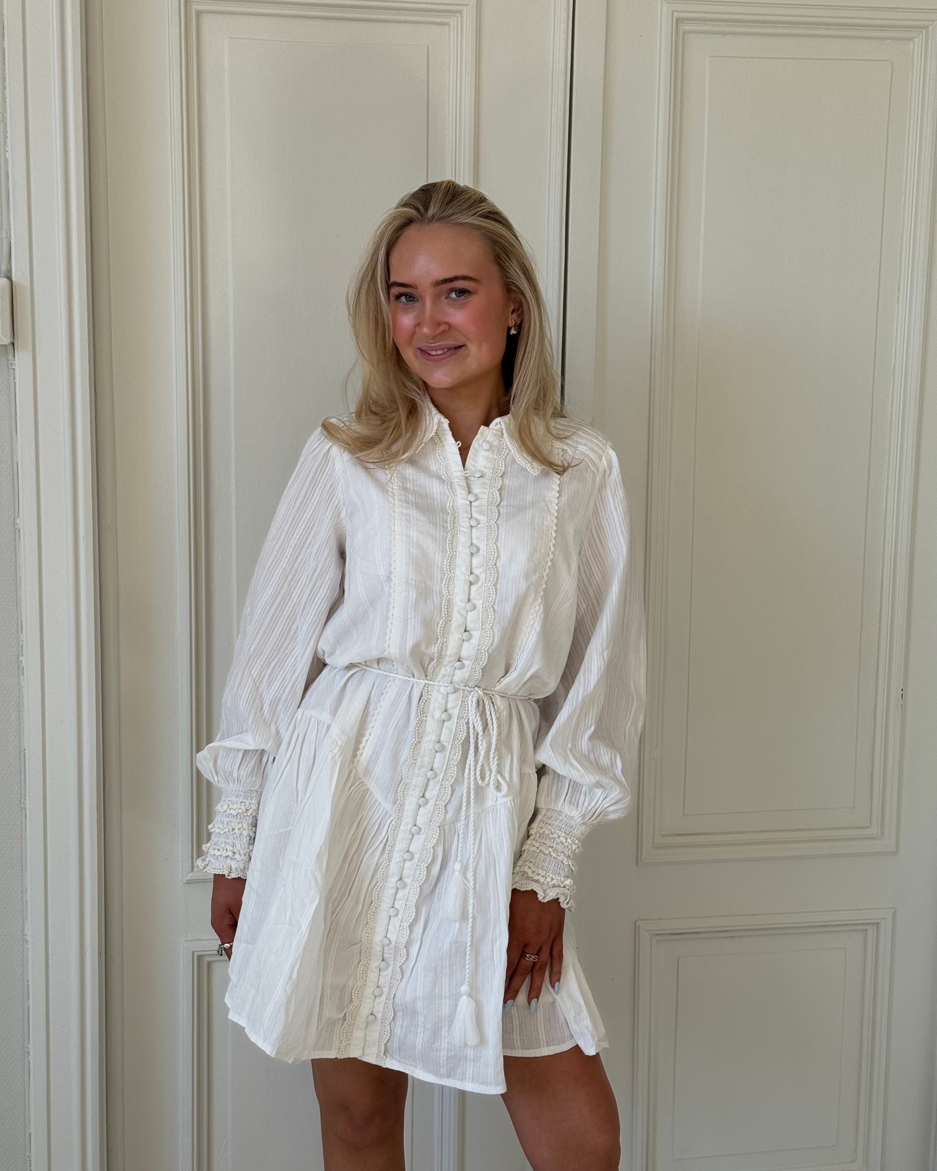 YASSOMELLI Short Dress - Star White