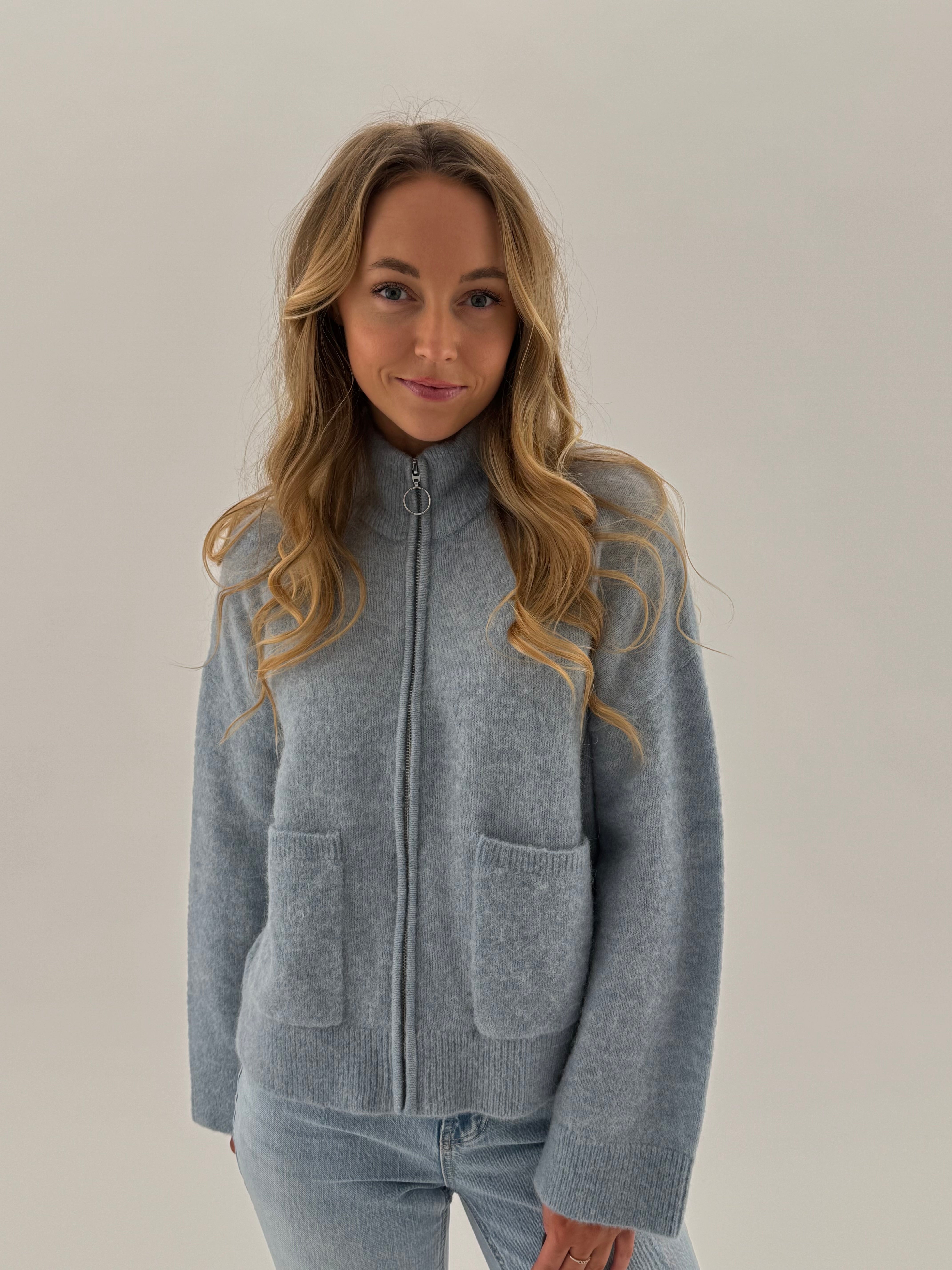 SLWSIA Knit Cardigan - Dusty Blue