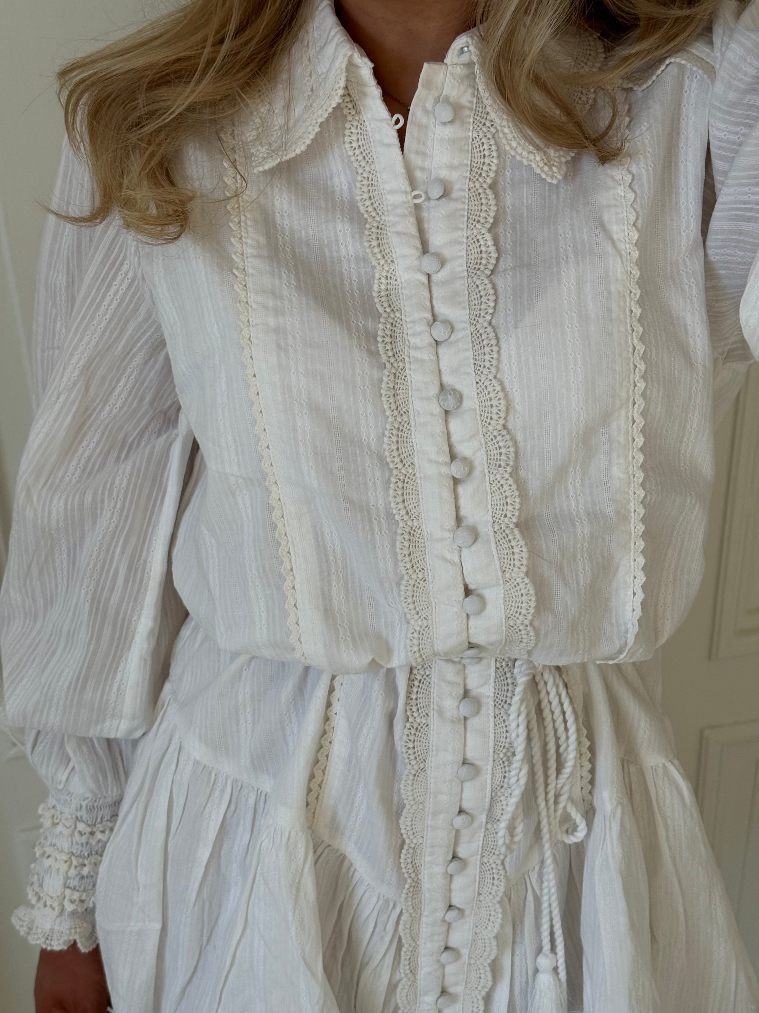 YASSOMELLI Short Dress - Star White