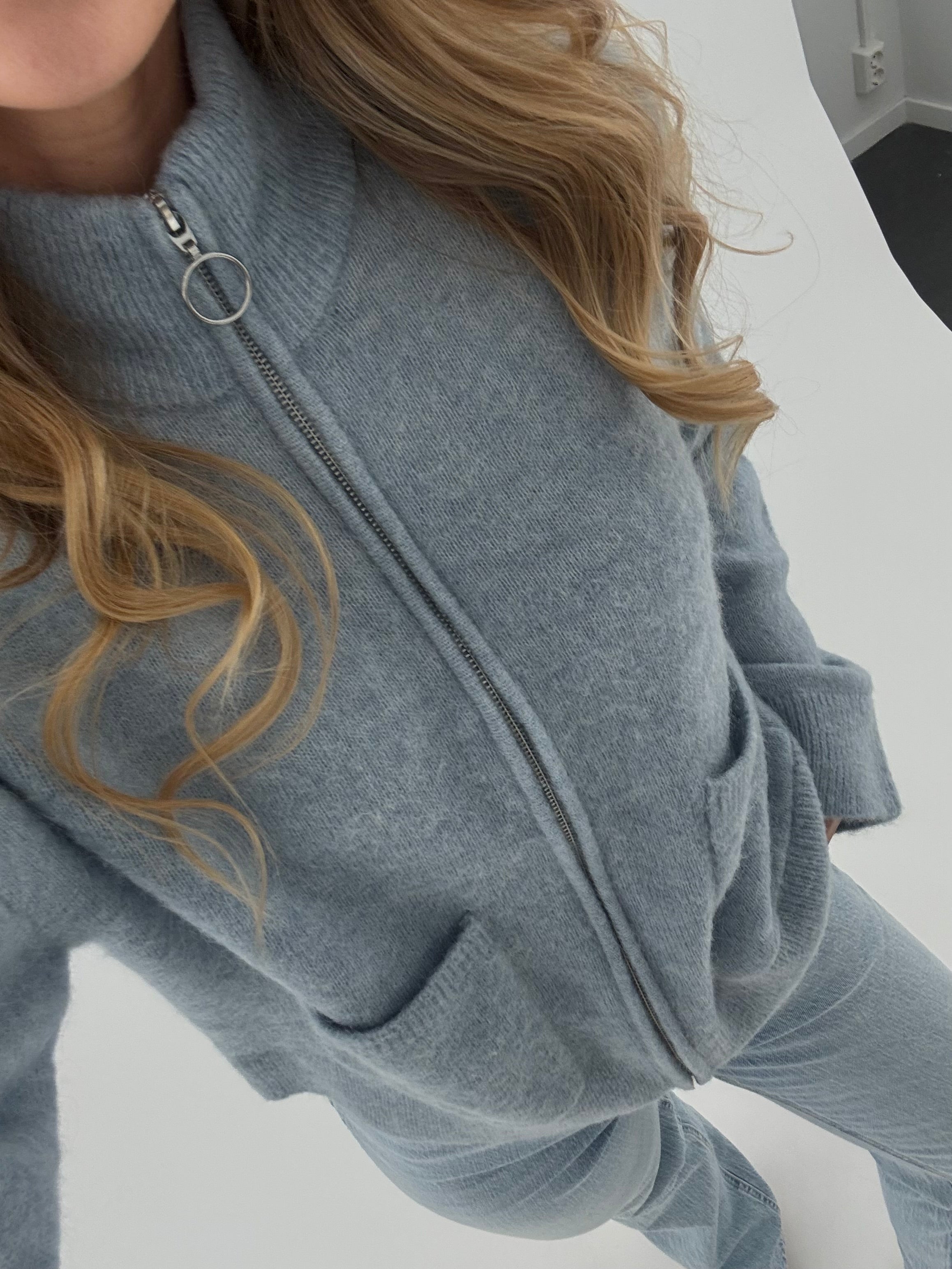 SLWSIA Knit Cardigan - Dusty Blue