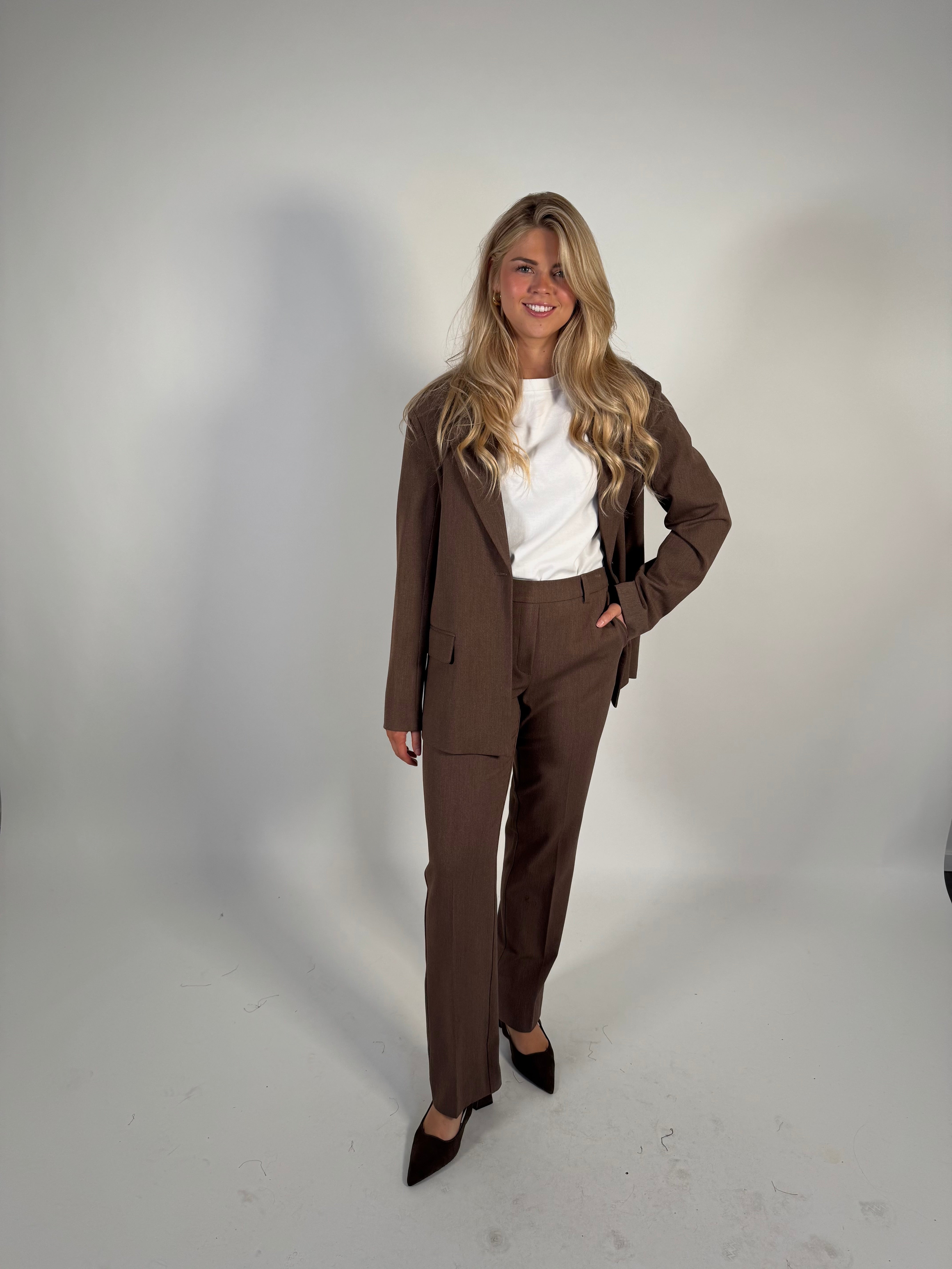OBJLISA Straight Trousers - Carafe