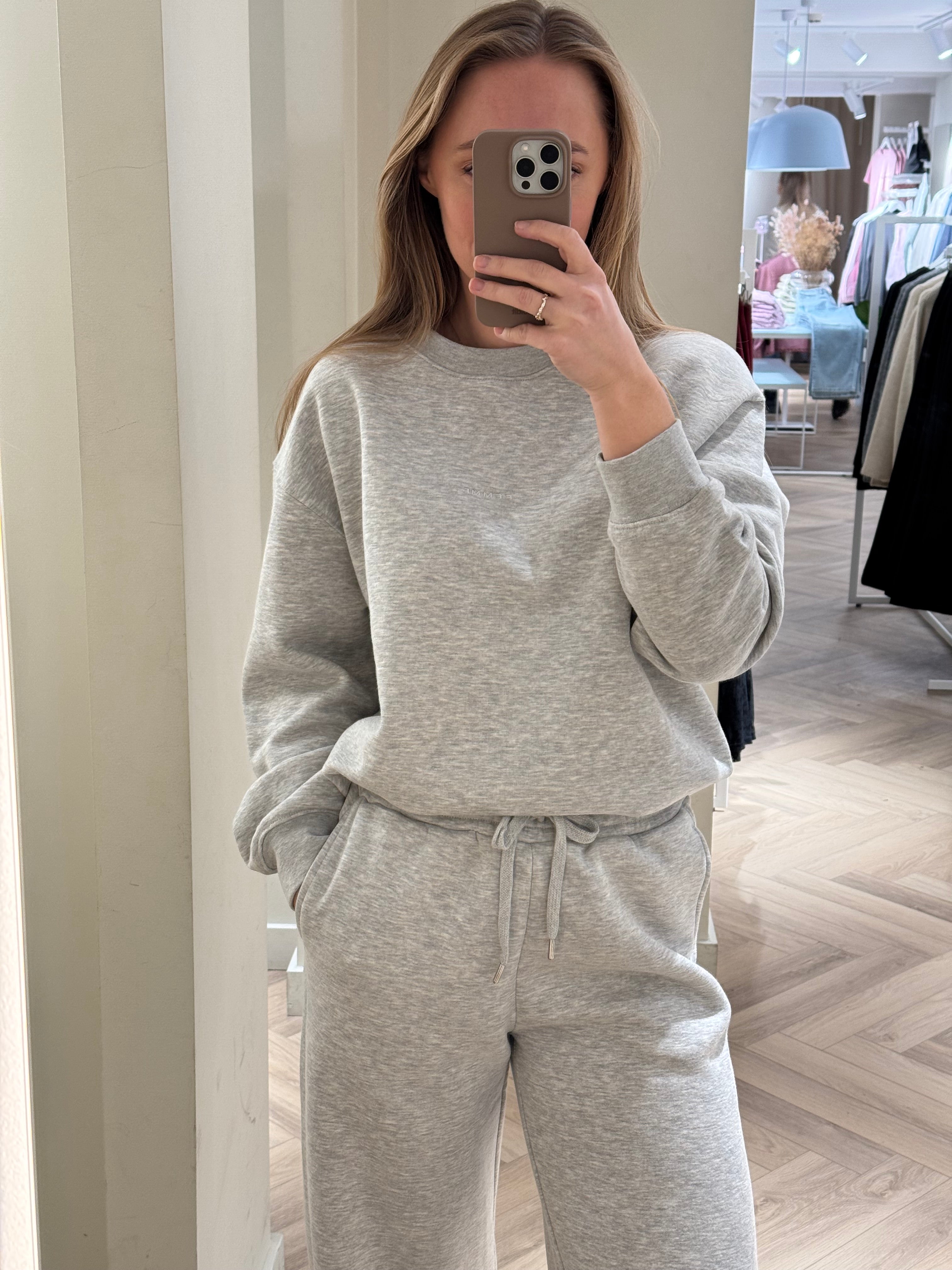 SLFLISA Trousers - Light Grey Melange