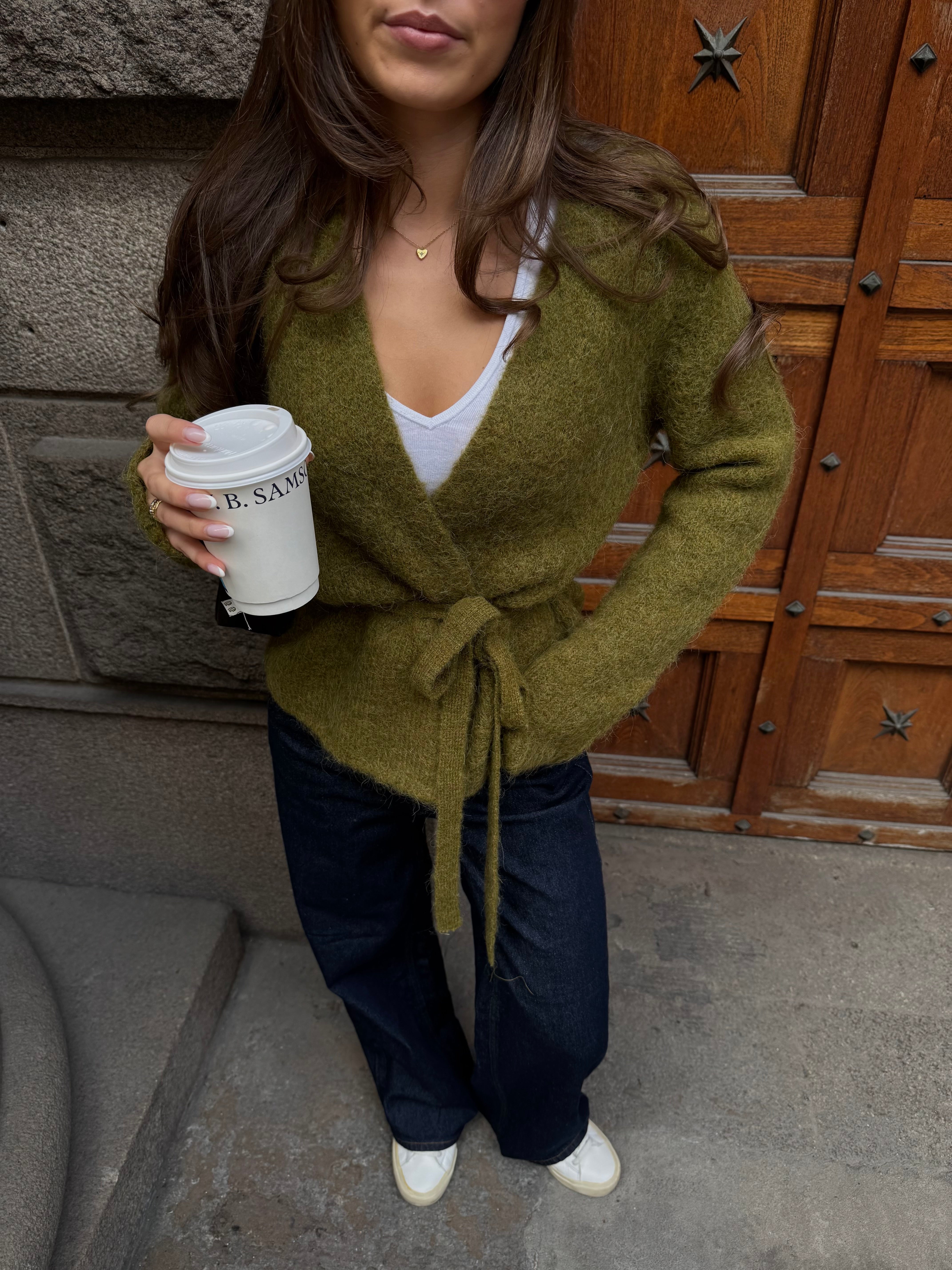 SLFGABRIELLA Knitted Cardigan - Fir Green