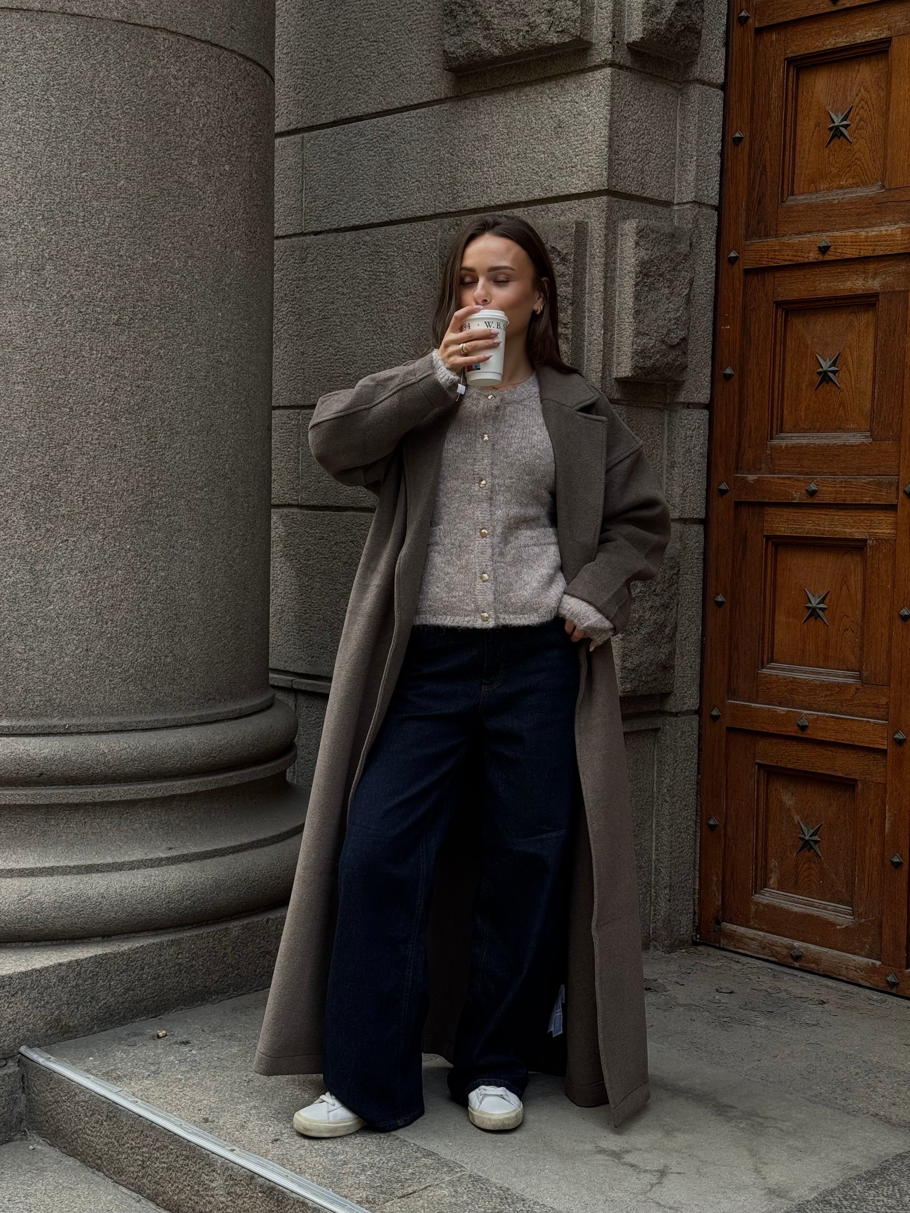 OBJCLARA Coat - Morel