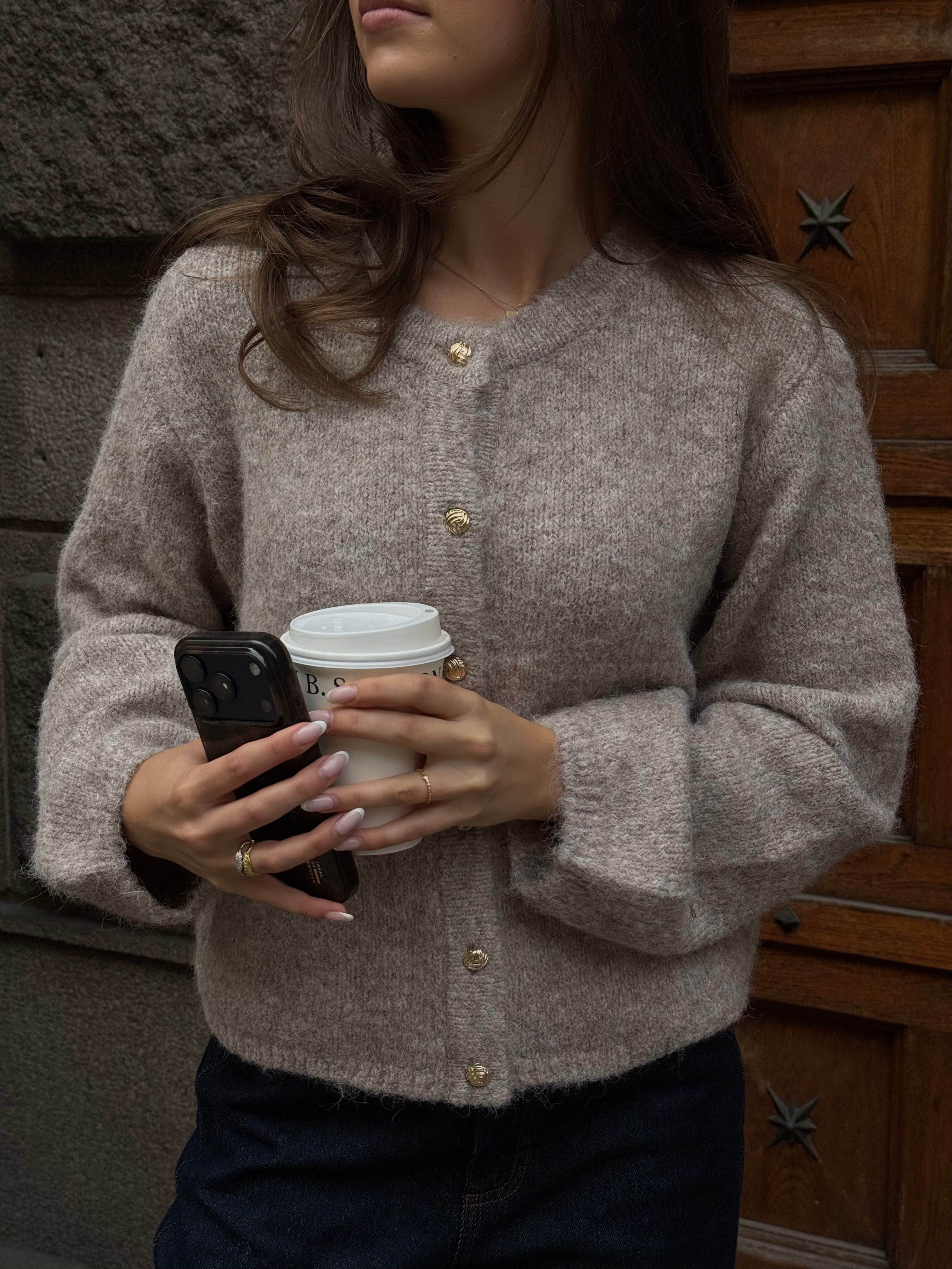 OBJSAGGIA Pullover - Humus