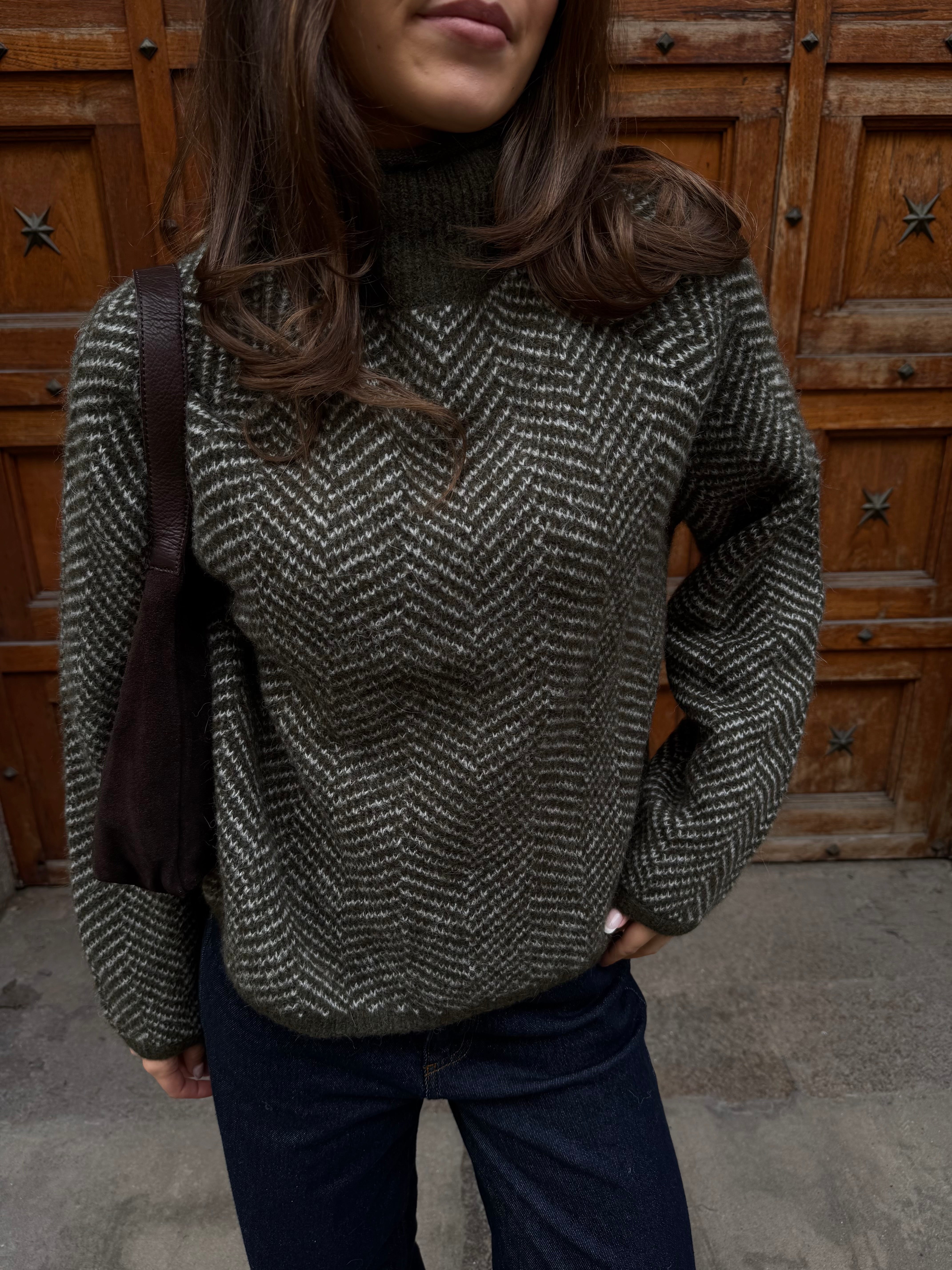 VILORY Pullover - Forest Night