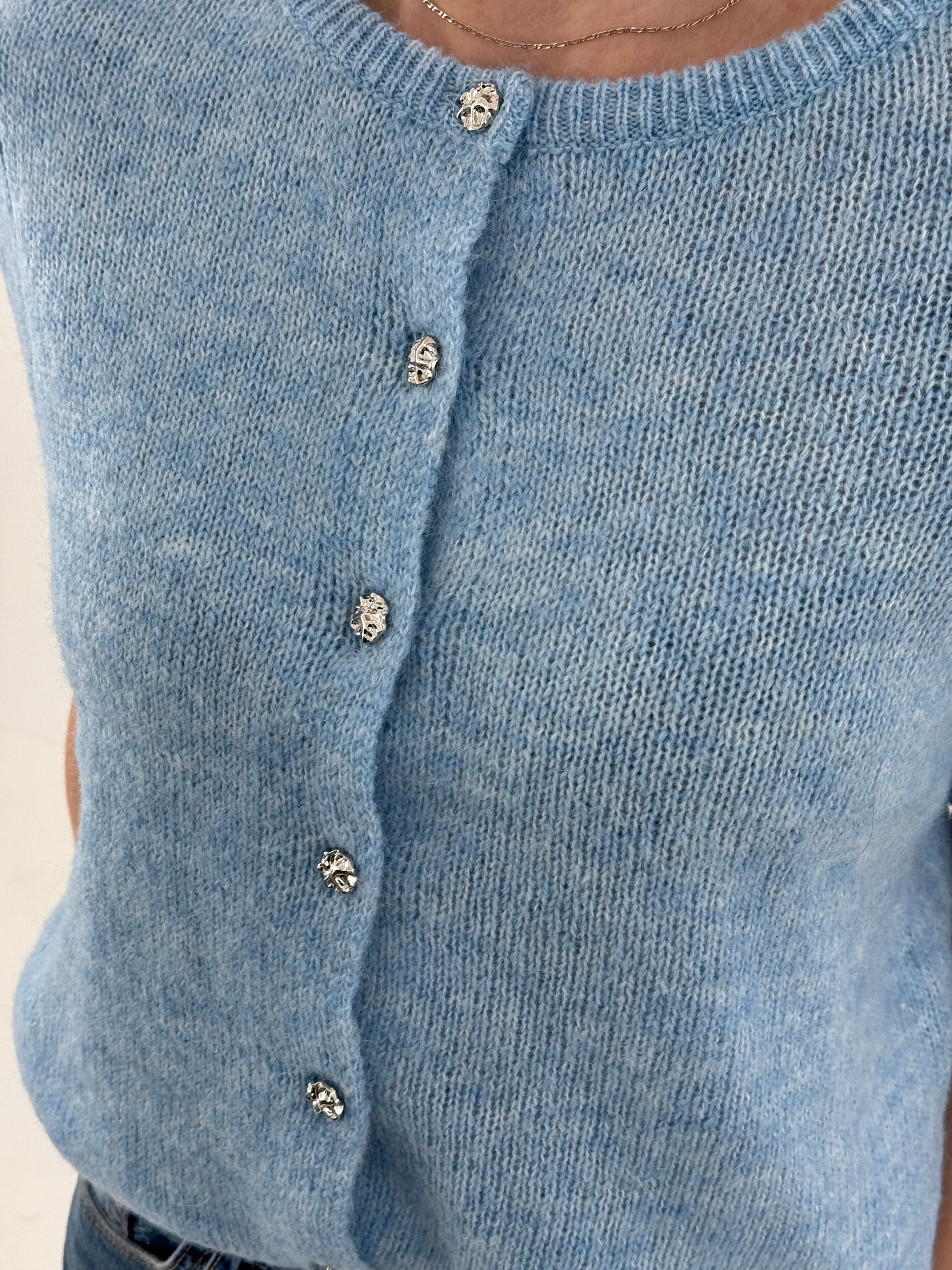 YASANNIKA Knit Cardigan - Clear Sky