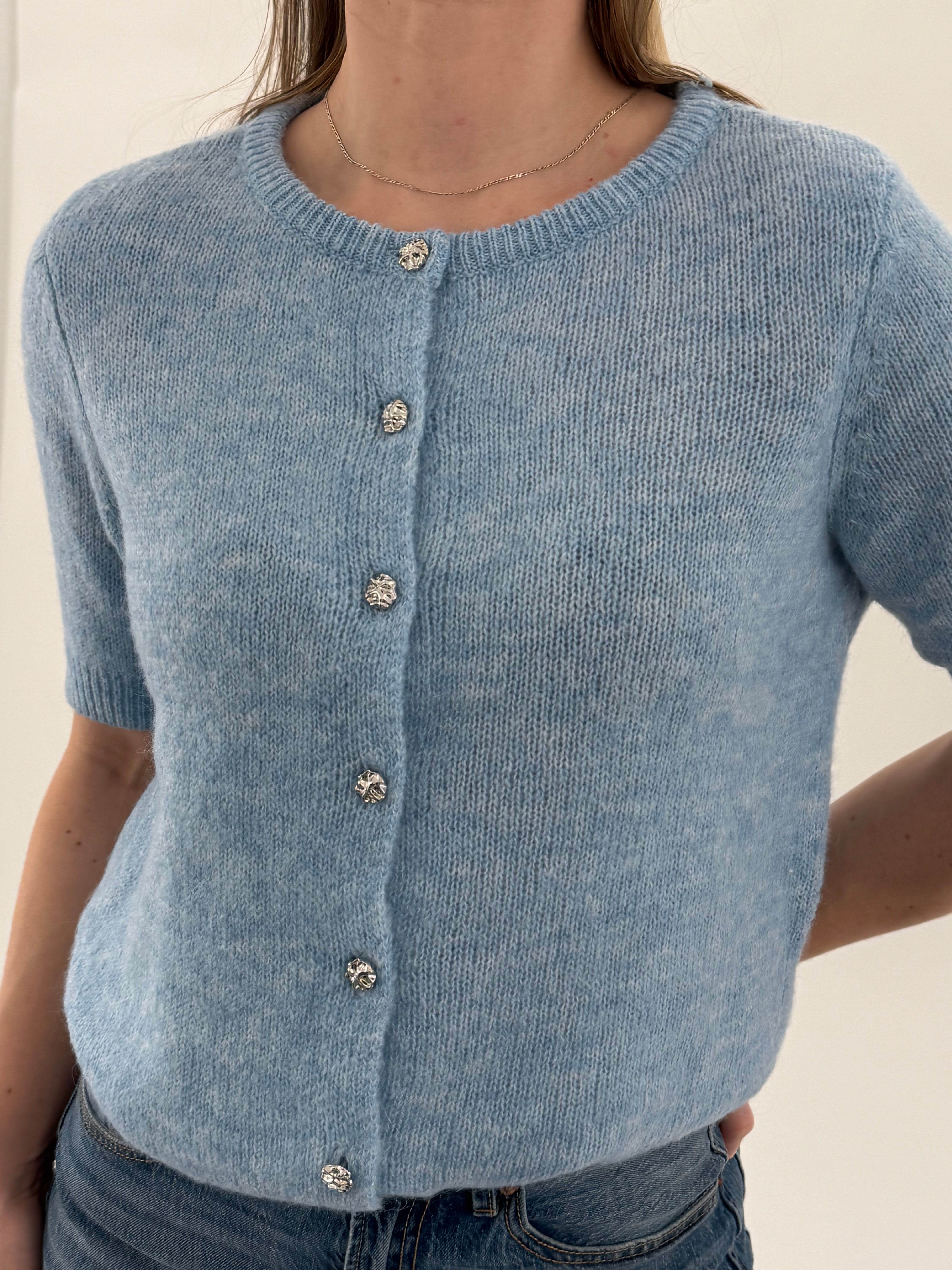 YASANNIKA Knit Cardigan - Clear Sky
