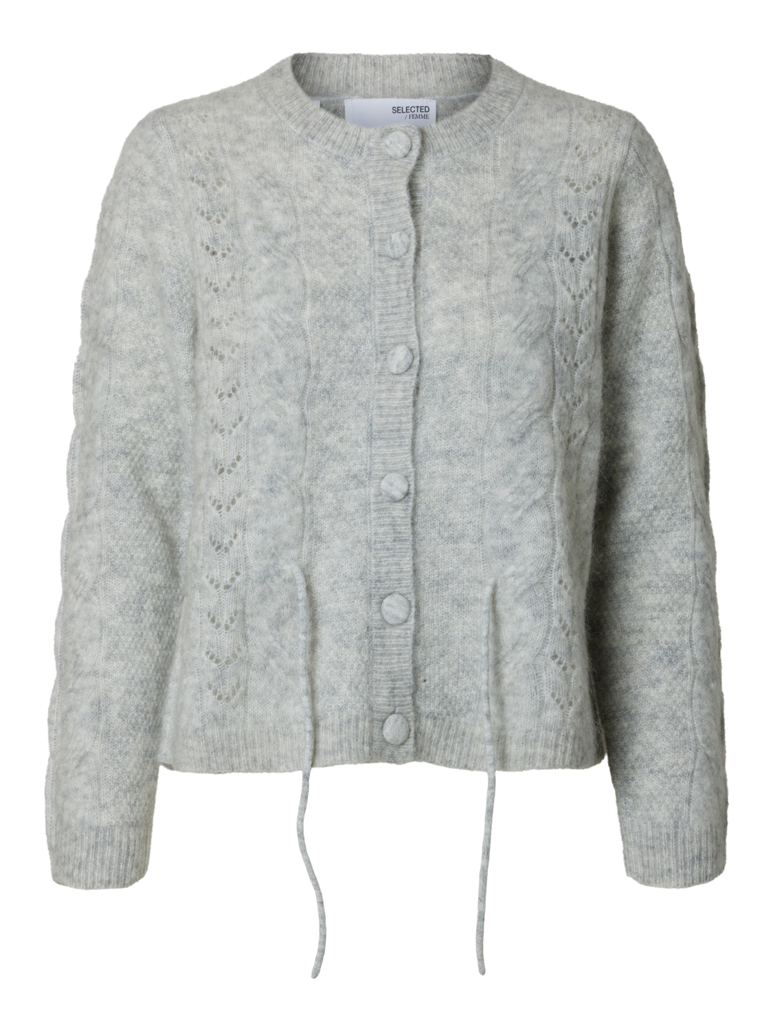 SLFVERA Knit Cardigan - Light Grey Melange