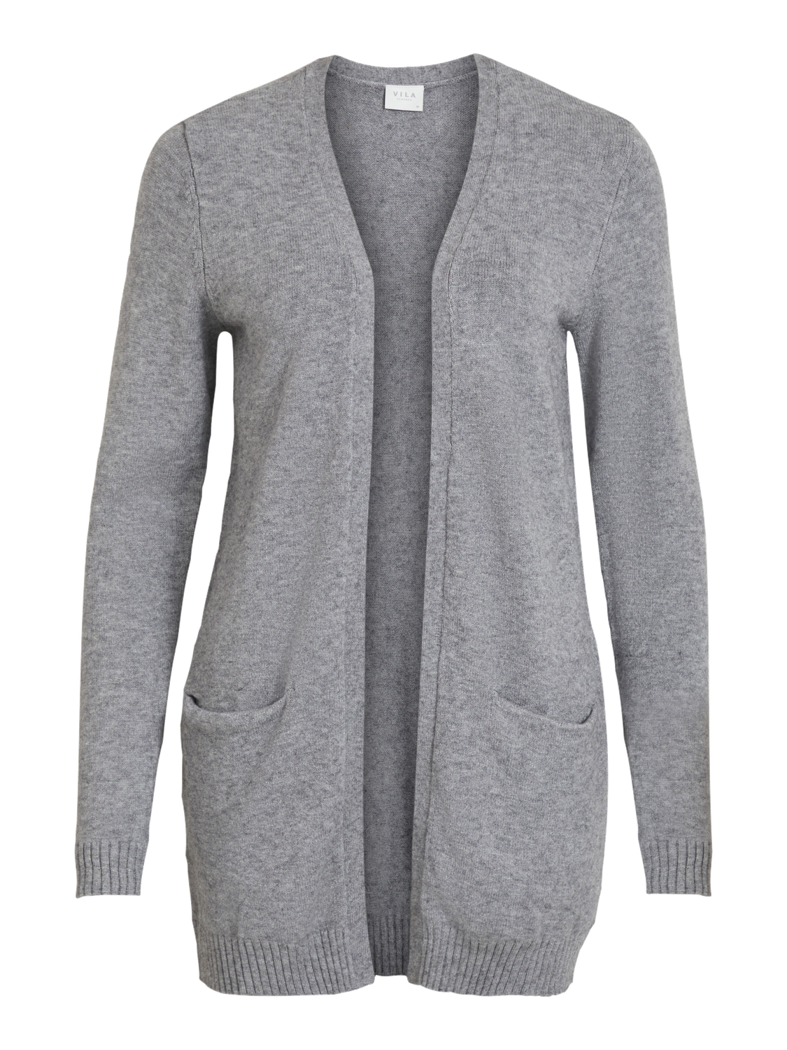 VIRIL Knit Cardigan - Medium Grey Melange