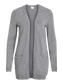 VIRIL Knit Cardigan - Medium Grey Melange