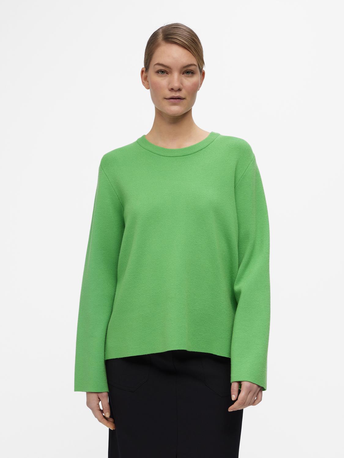 OBJREYNARD Pullover - Vibrant Green