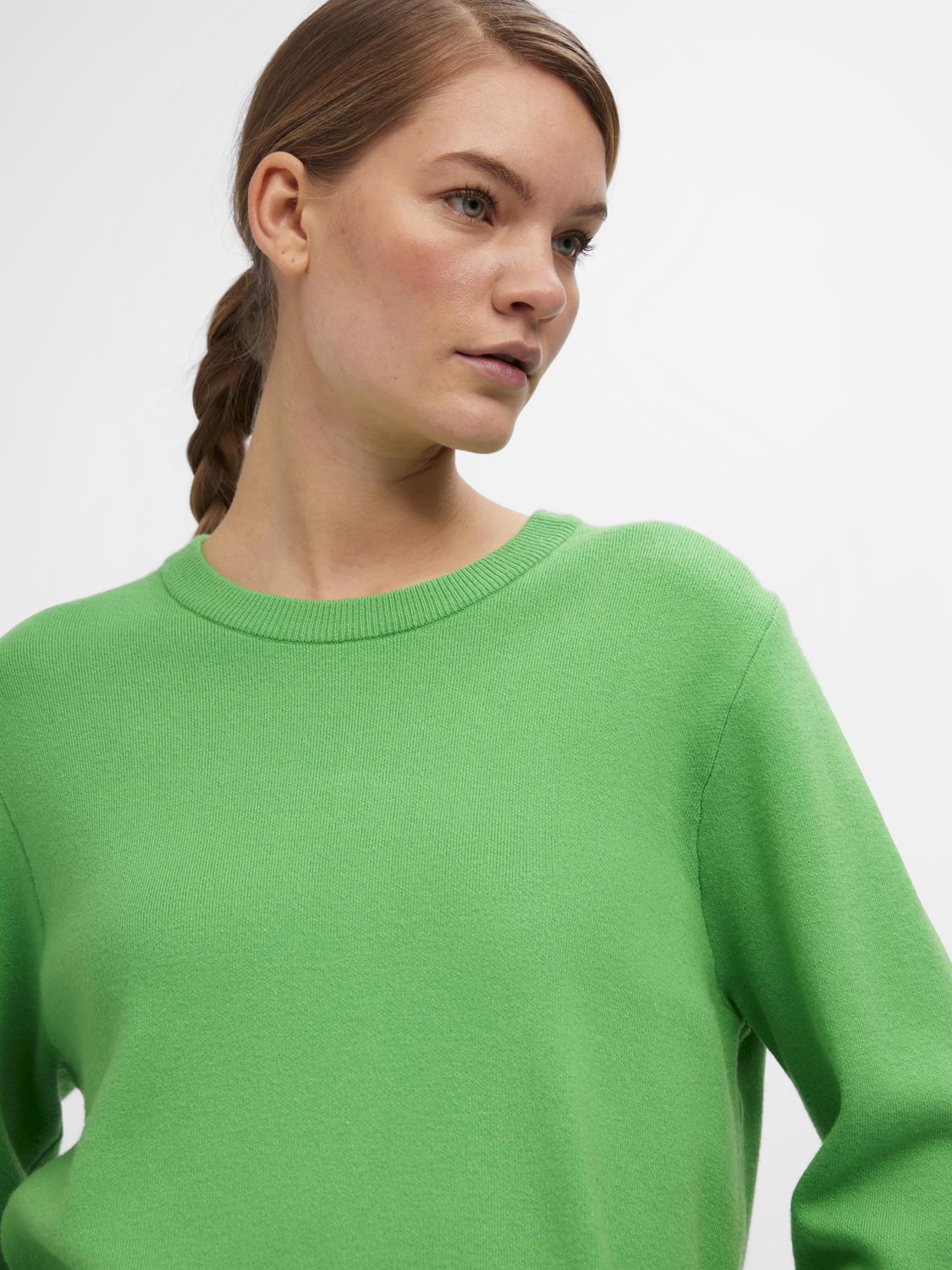 OBJREYNARD Pullover - Vibrant Green