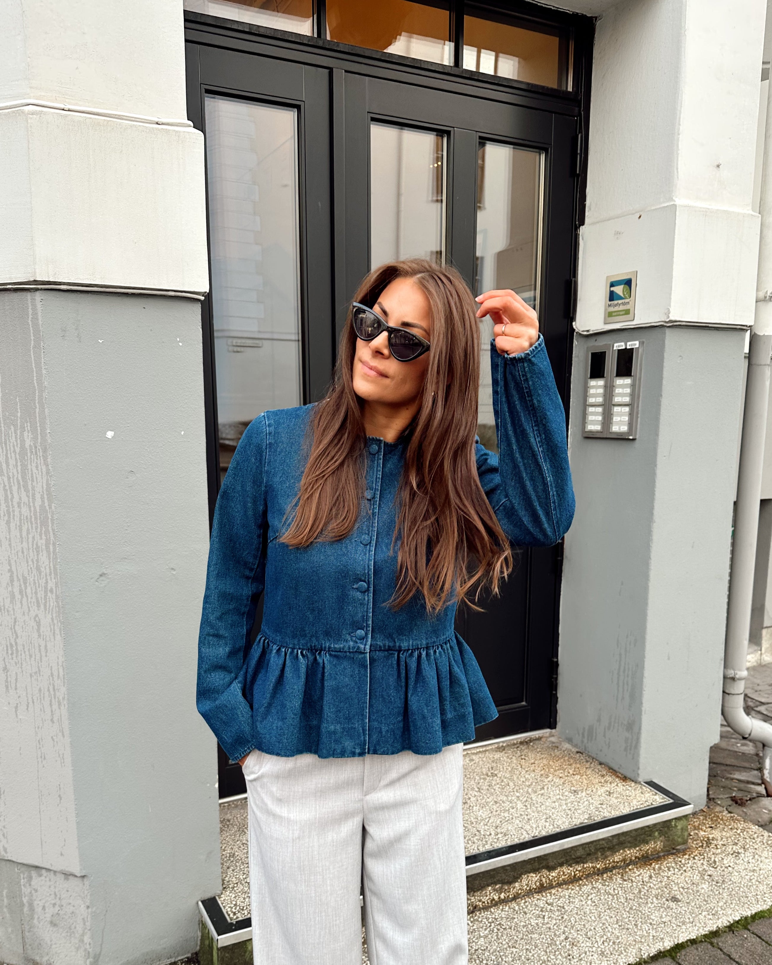 VIGIANA Denim Shirt - Dark Blue Denim