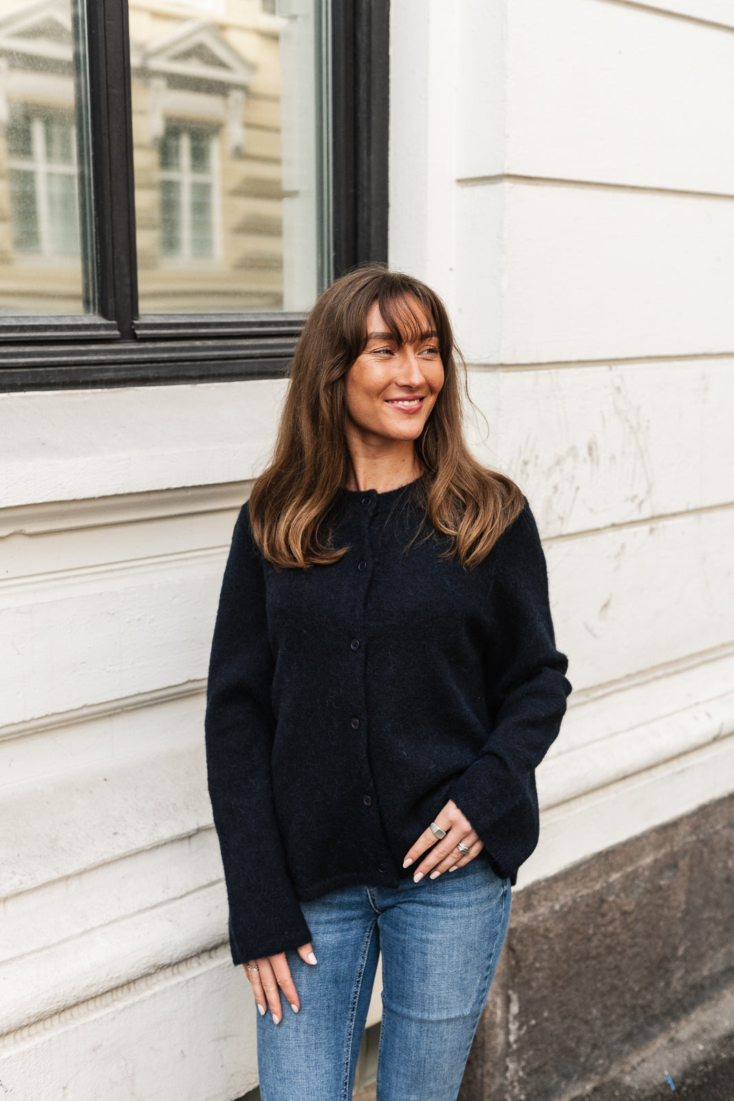 SLFLULU Knit Cardigan - Dark Sapphire