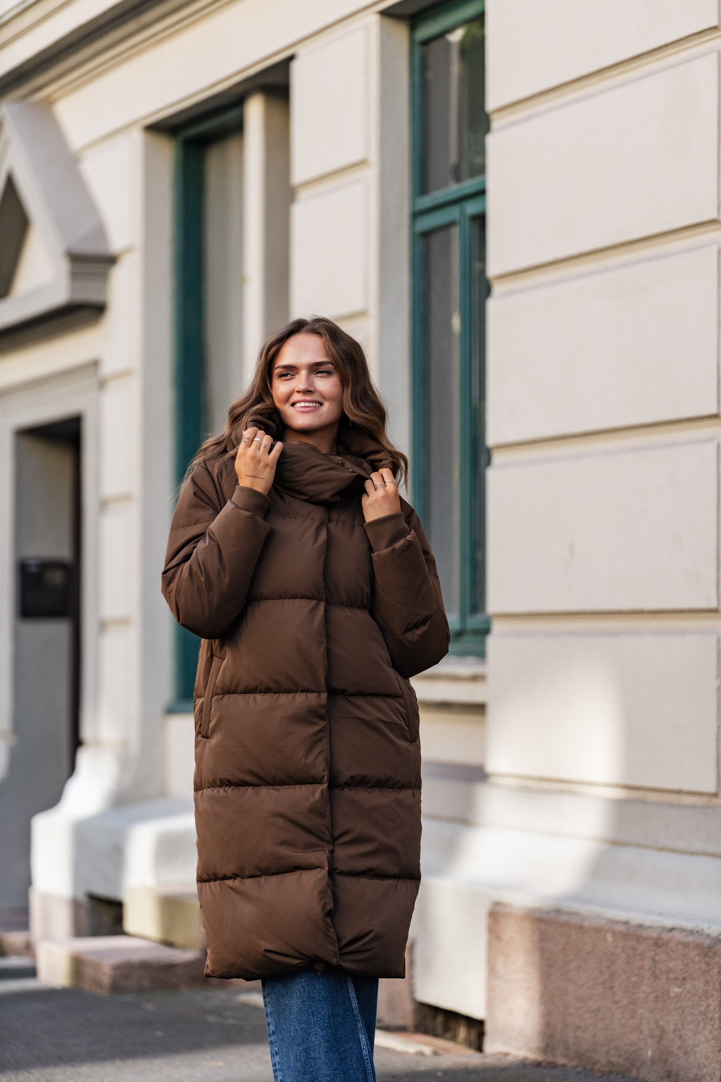 OBJLOUISE Coat - Dark Earth